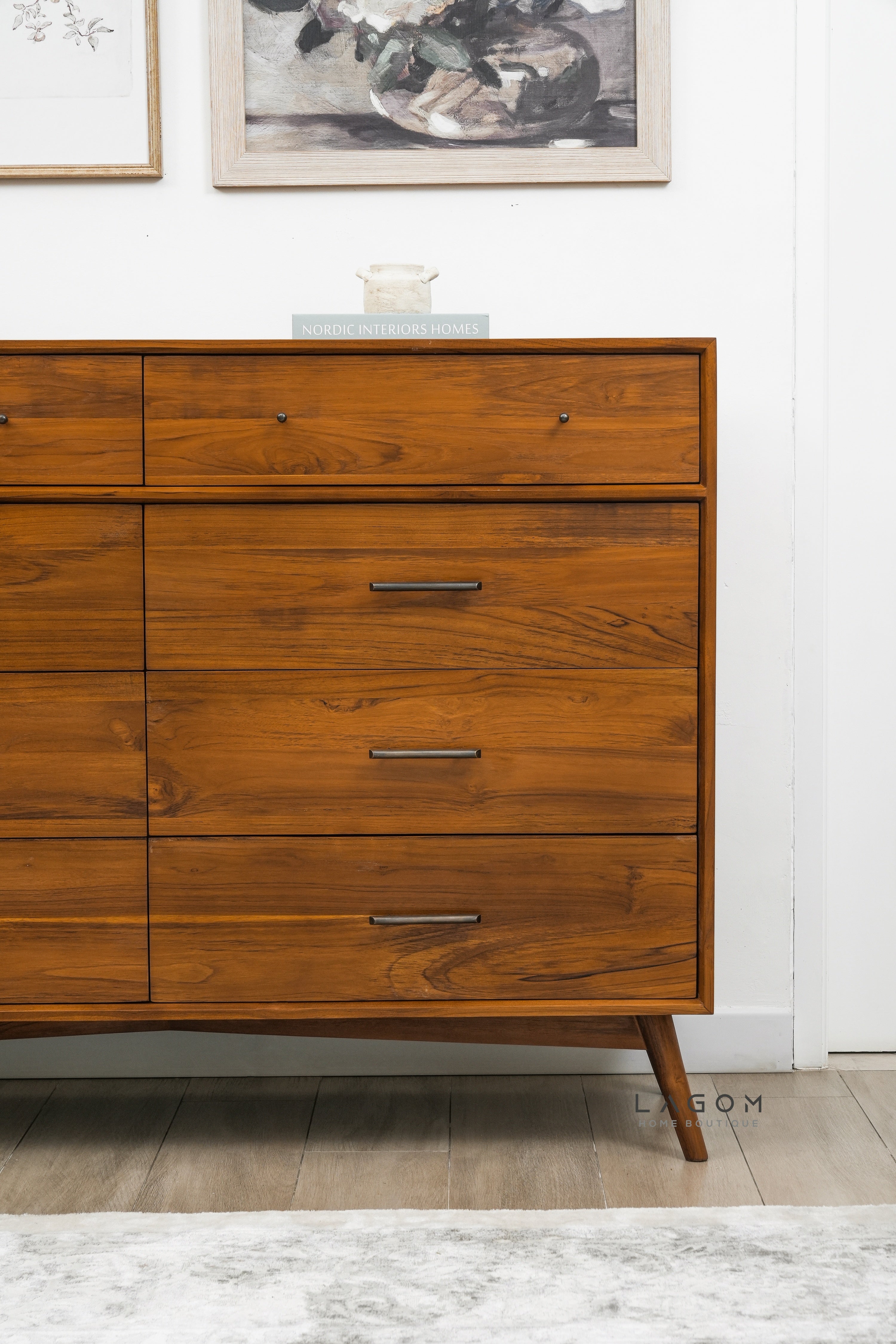 Solid Teak Sideboard / Buffet with 8 Drawers