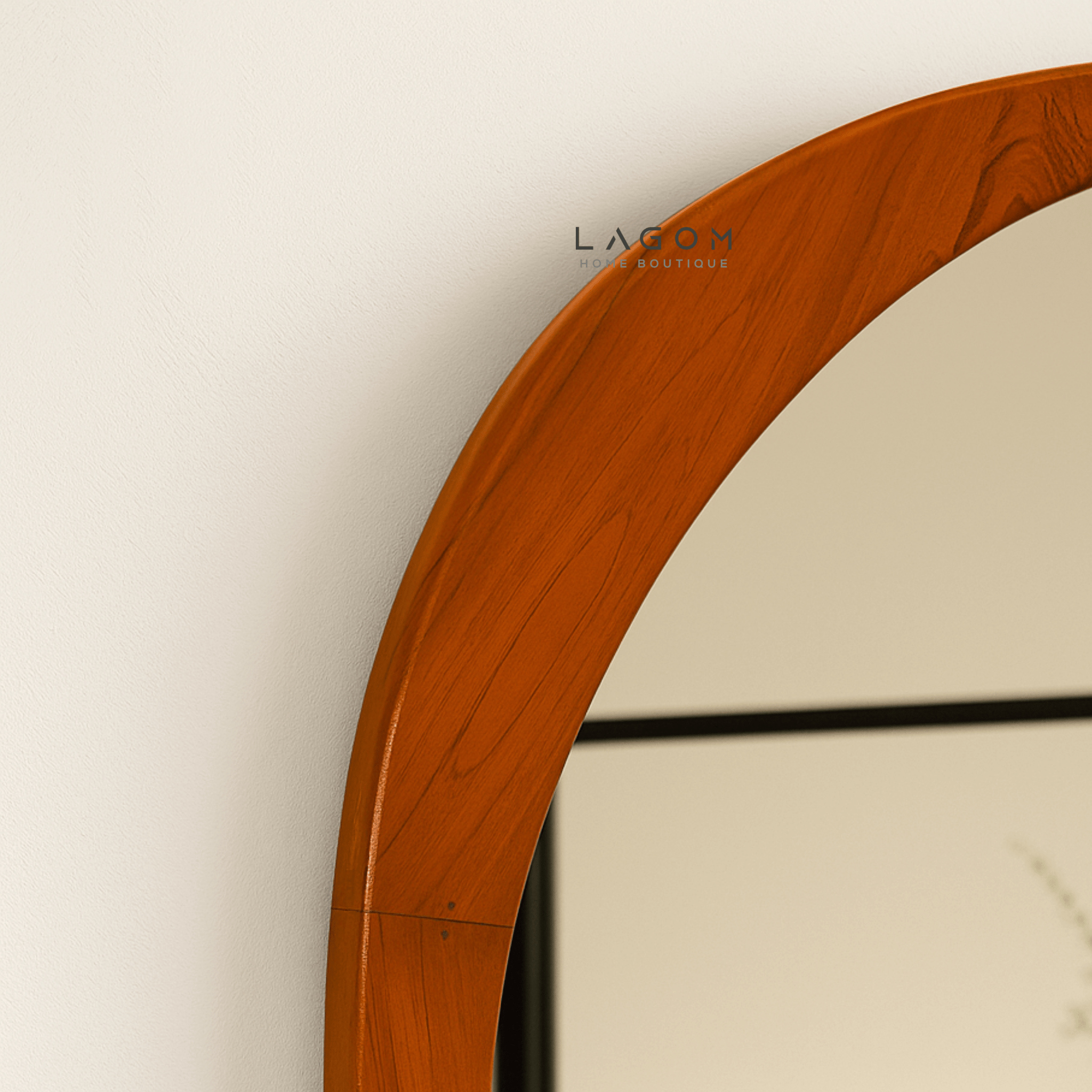 167 cm Full - Body Teak Wall Mirror - Mirror - Lagom Home Boutique