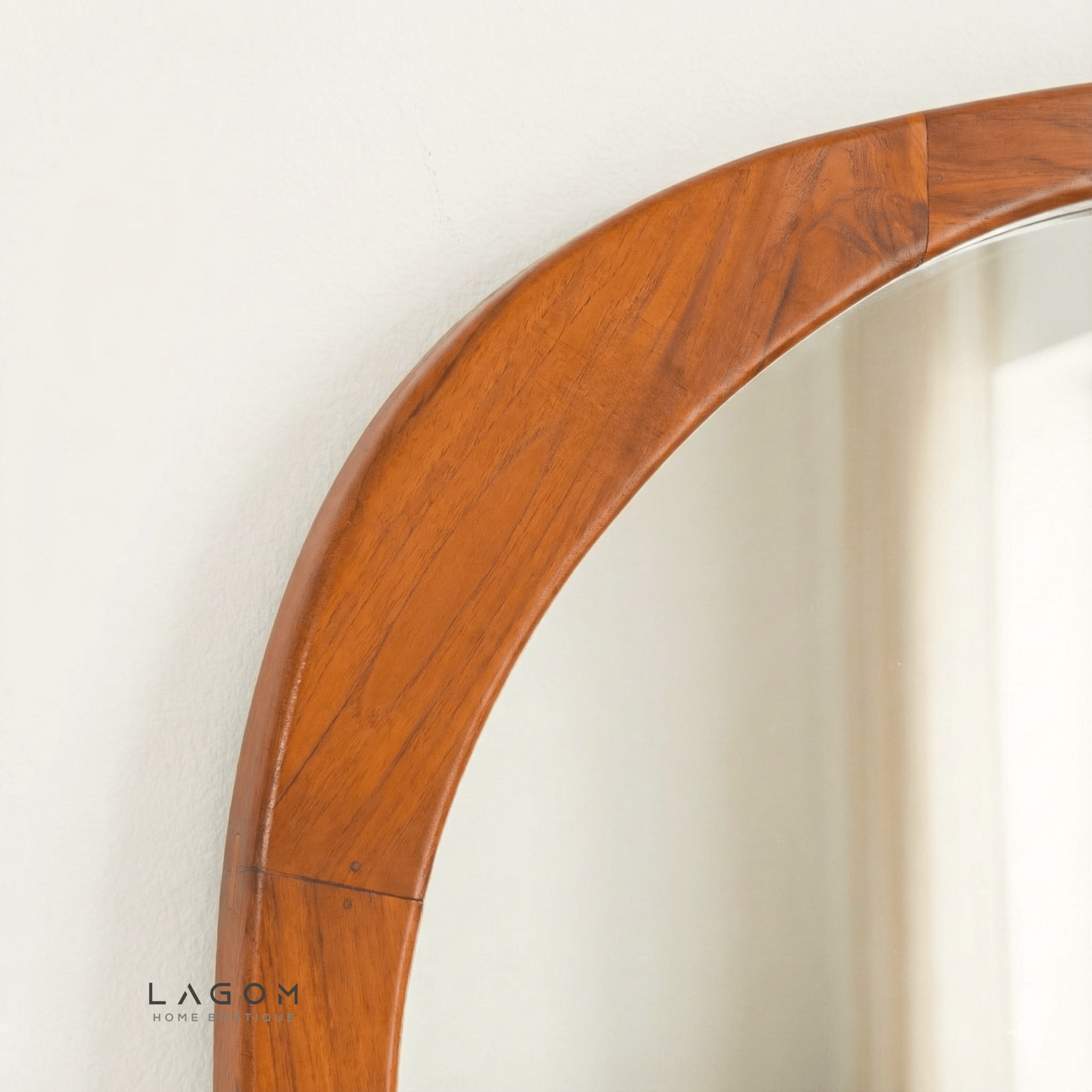 167 cm Full - Body Teak Wall Mirror - Mirror - Lagom Home Boutique
