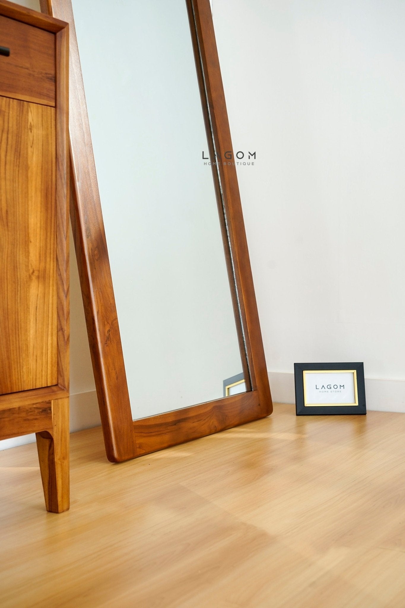 183 cm Teak Full - Body Mirror | Leaning Style - Mirror - Lagom Home Boutique