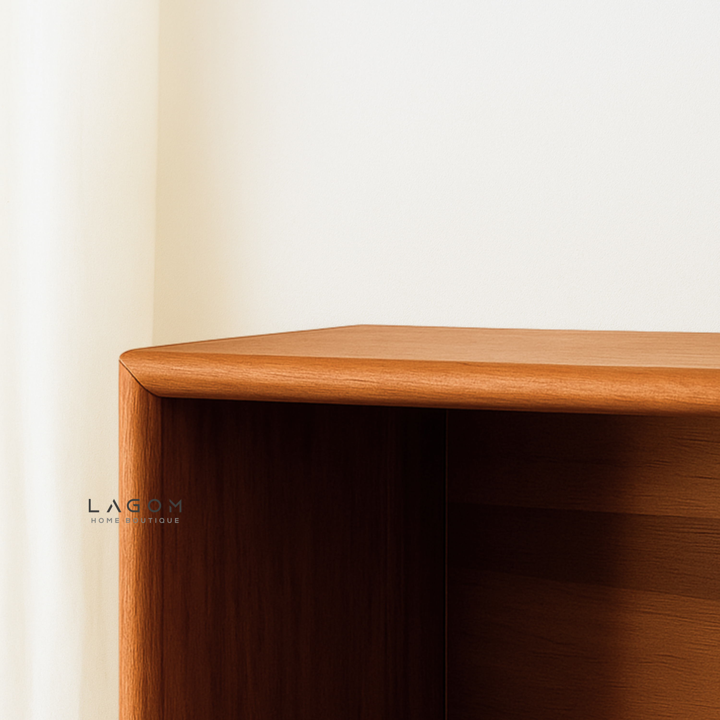 Minimalist Teak Wall Hanger with Shelf
