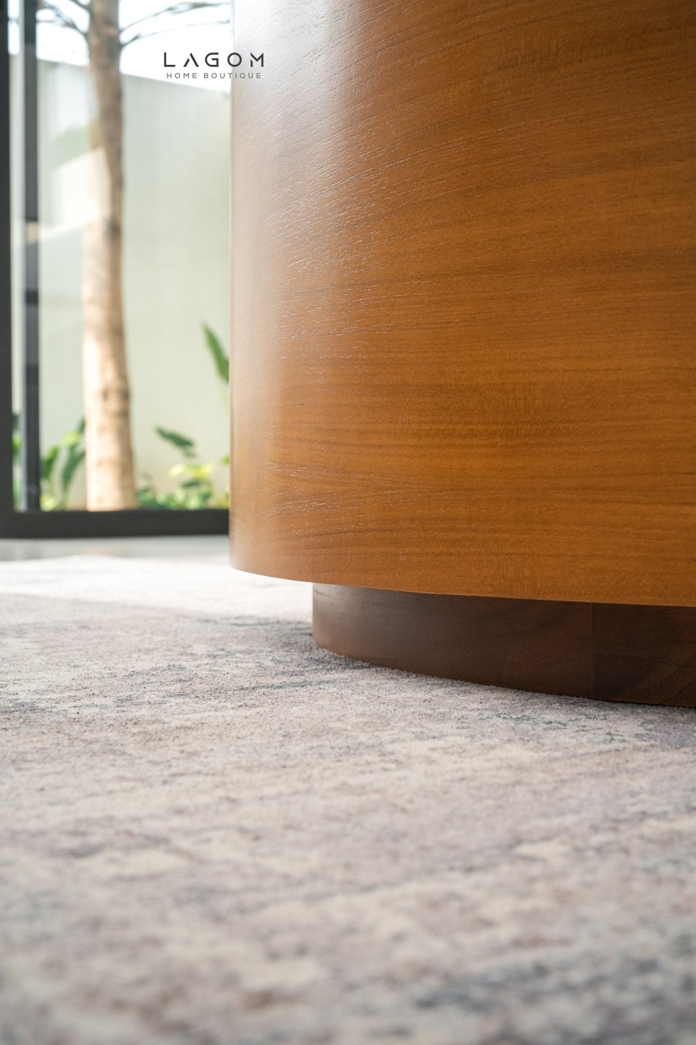 92 cm Round Teak Coffee Table - Coffee Table - Lagom Home Boutique