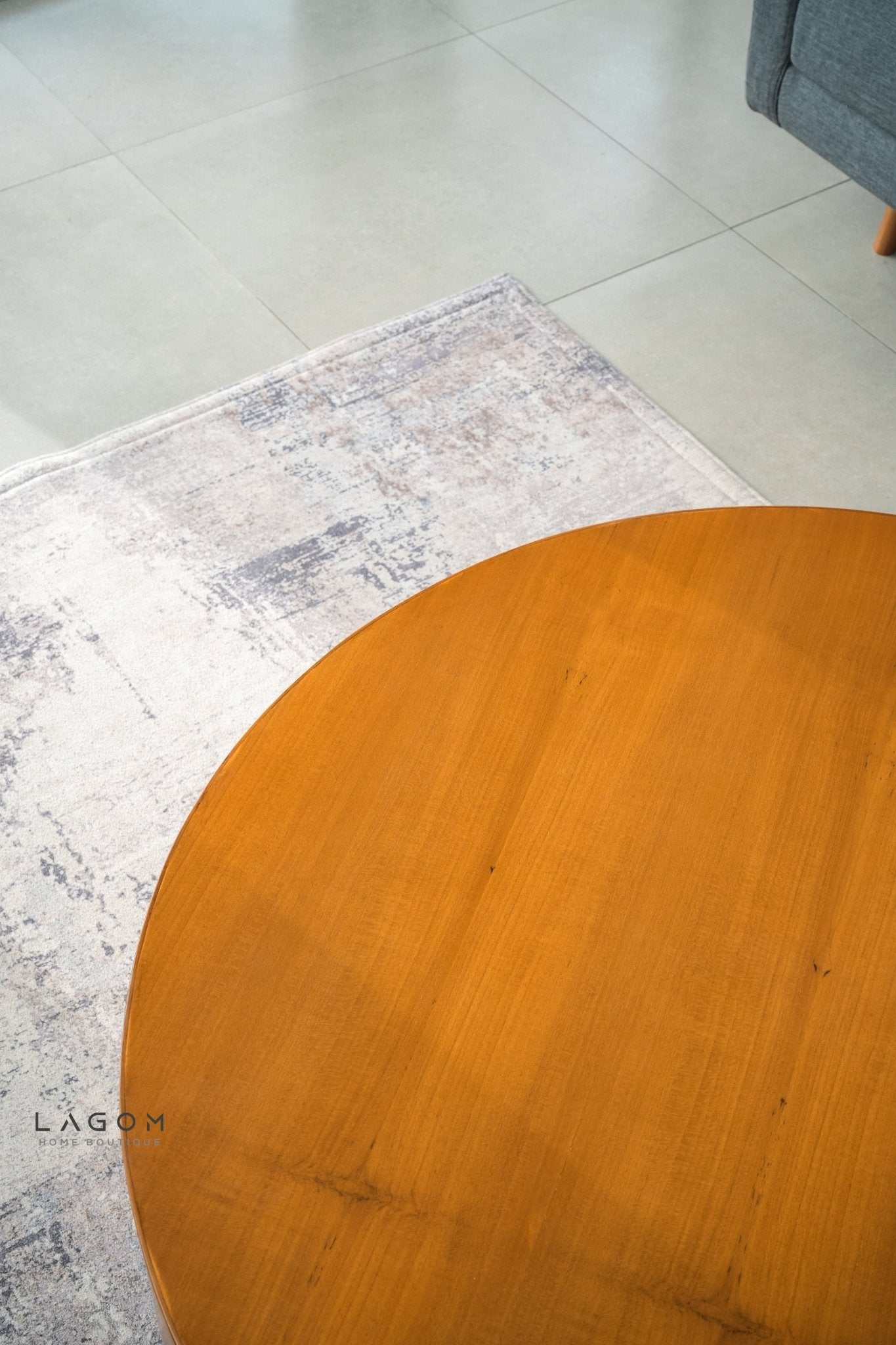 92 cm Round Teak Coffee Table - Coffee Table - Lagom Home Boutique