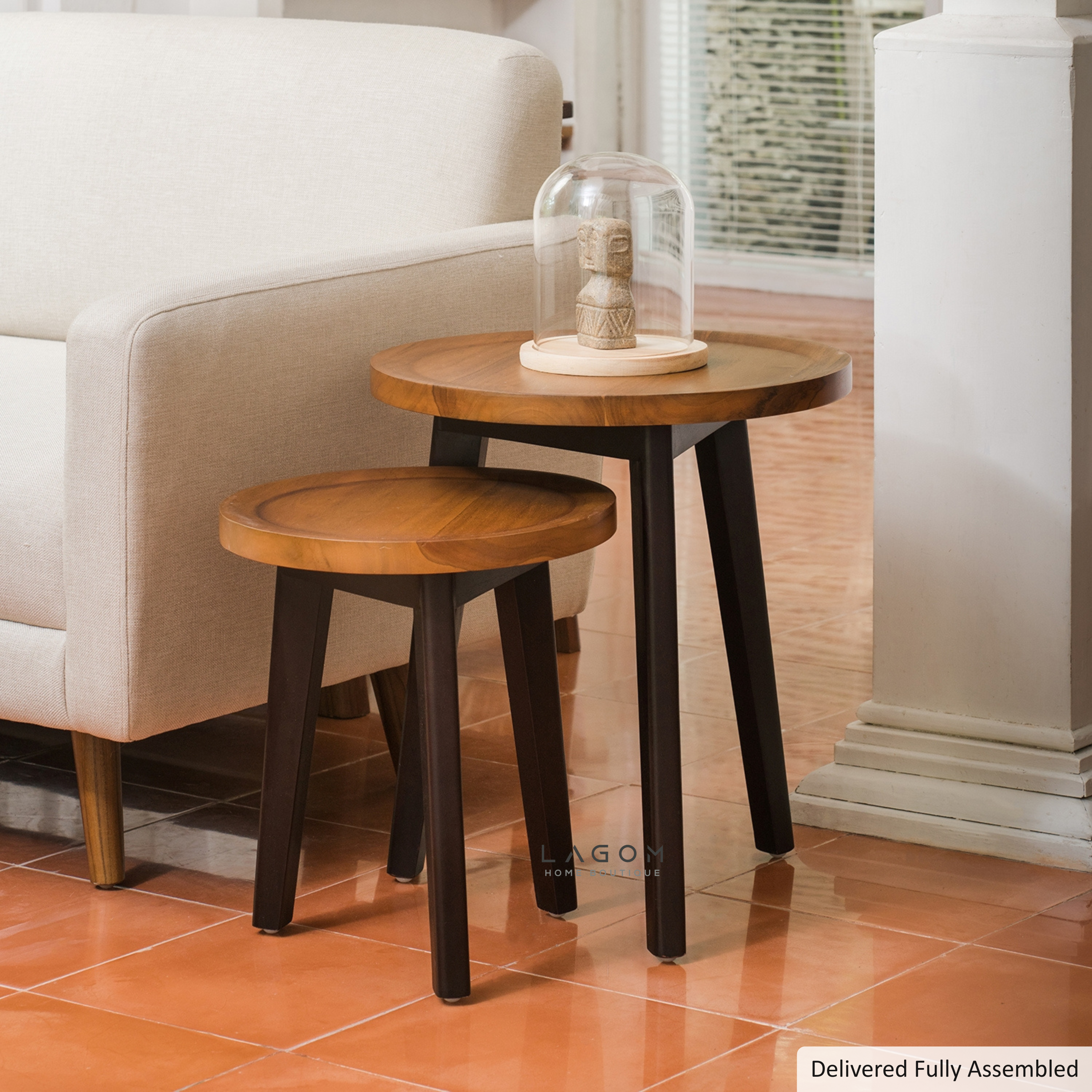 Teak Side Table Set