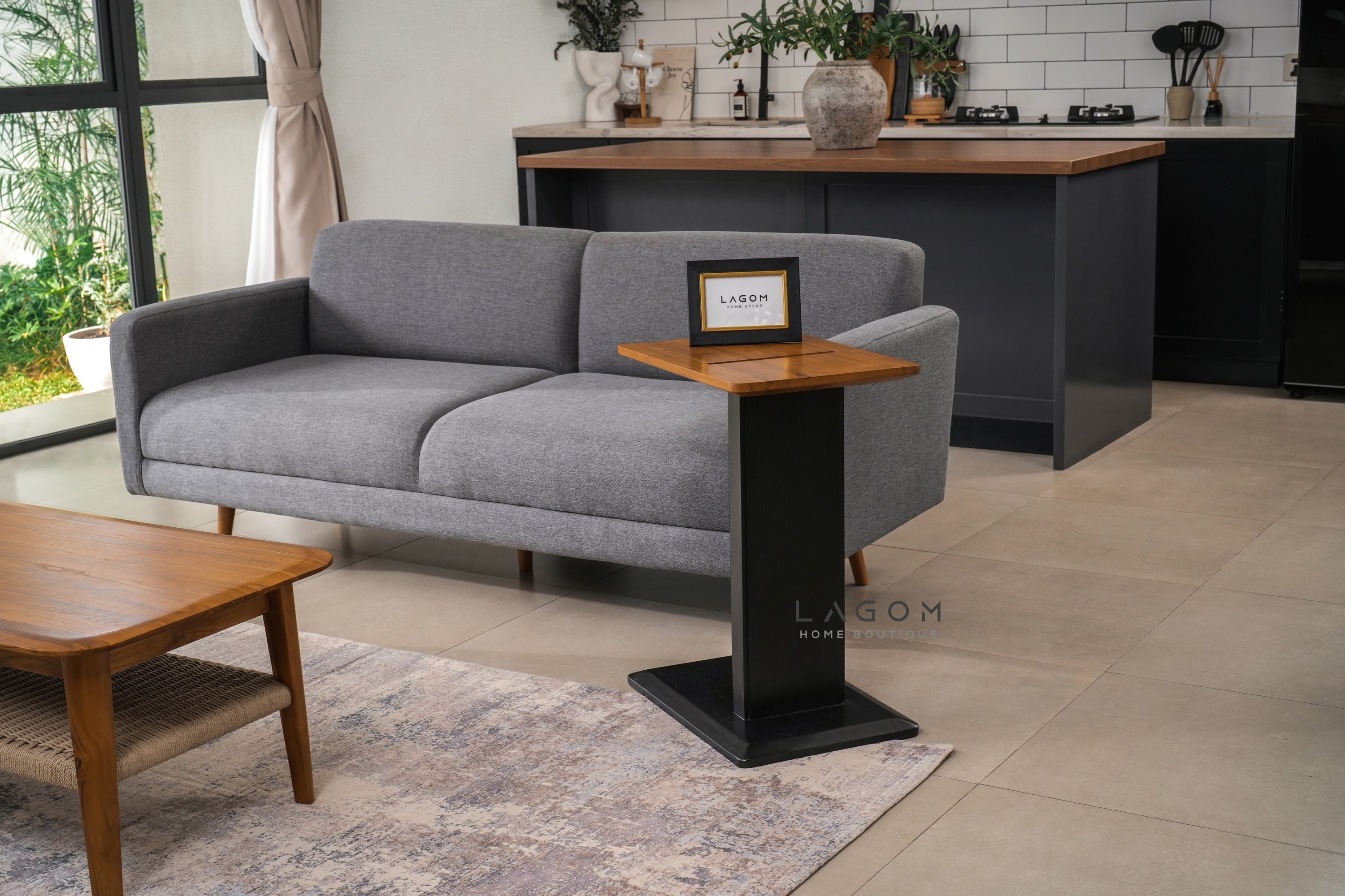 Device-Friendly Teak Side Table