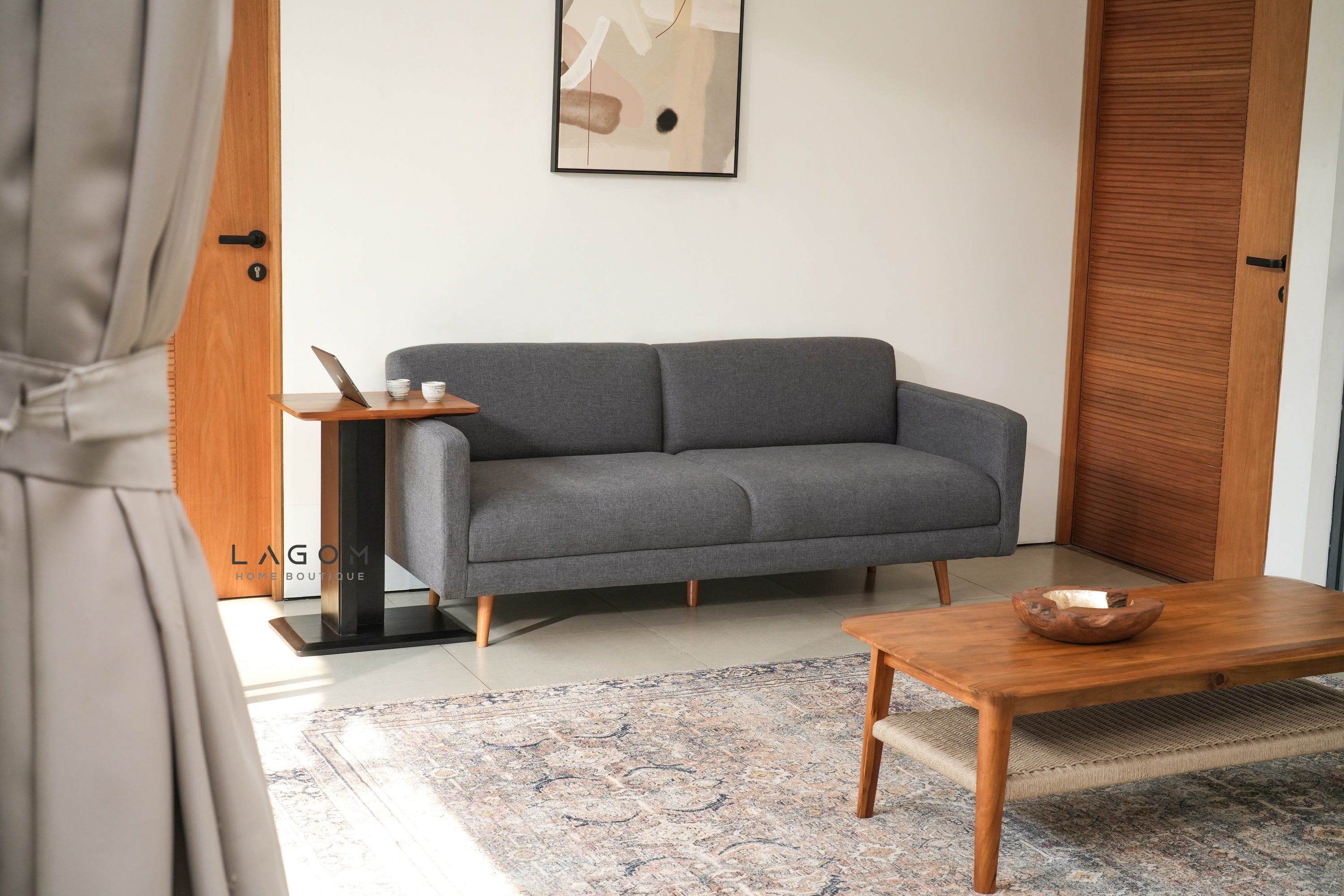 Device-Friendly Teak Side Table