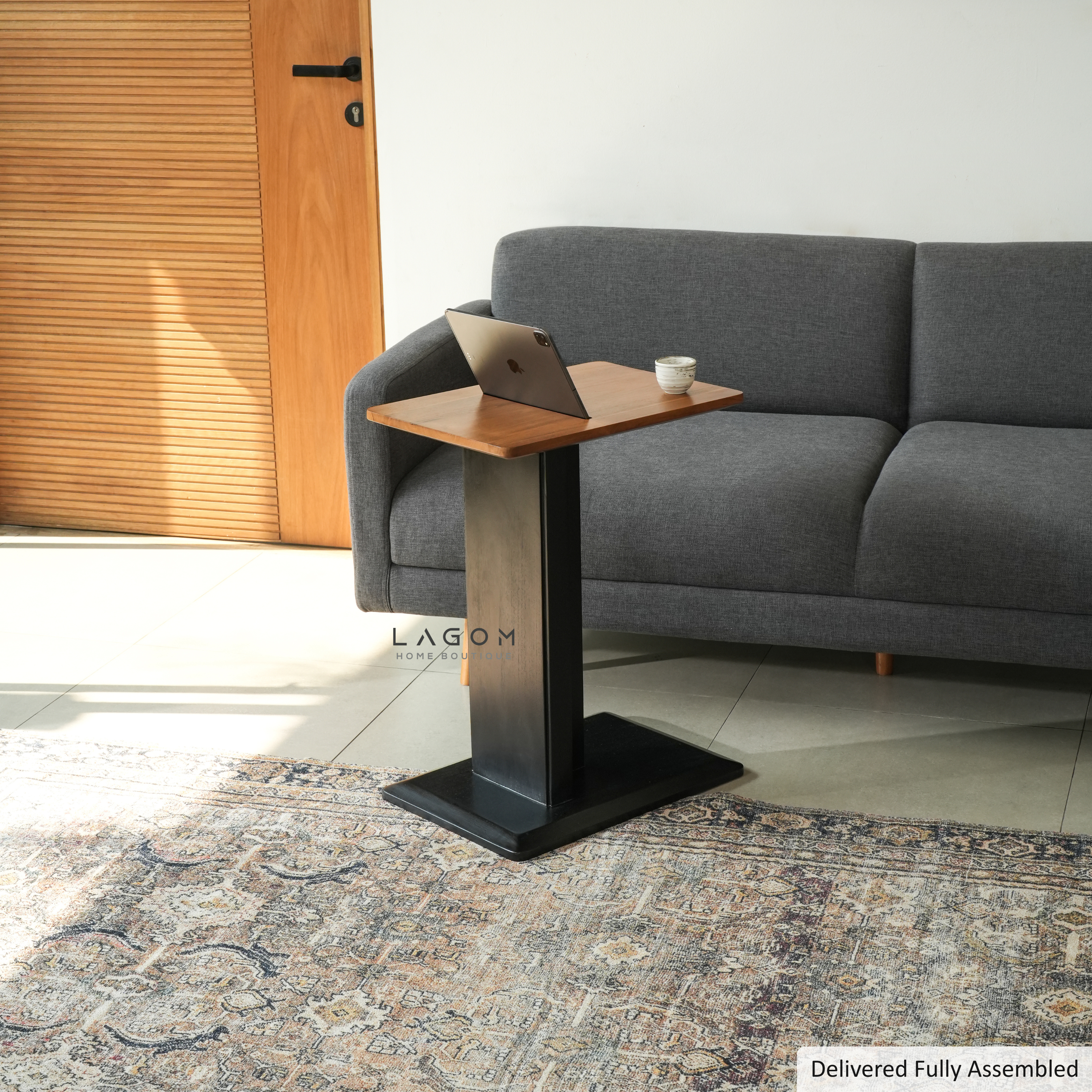 Device-Friendly Teak Side Table