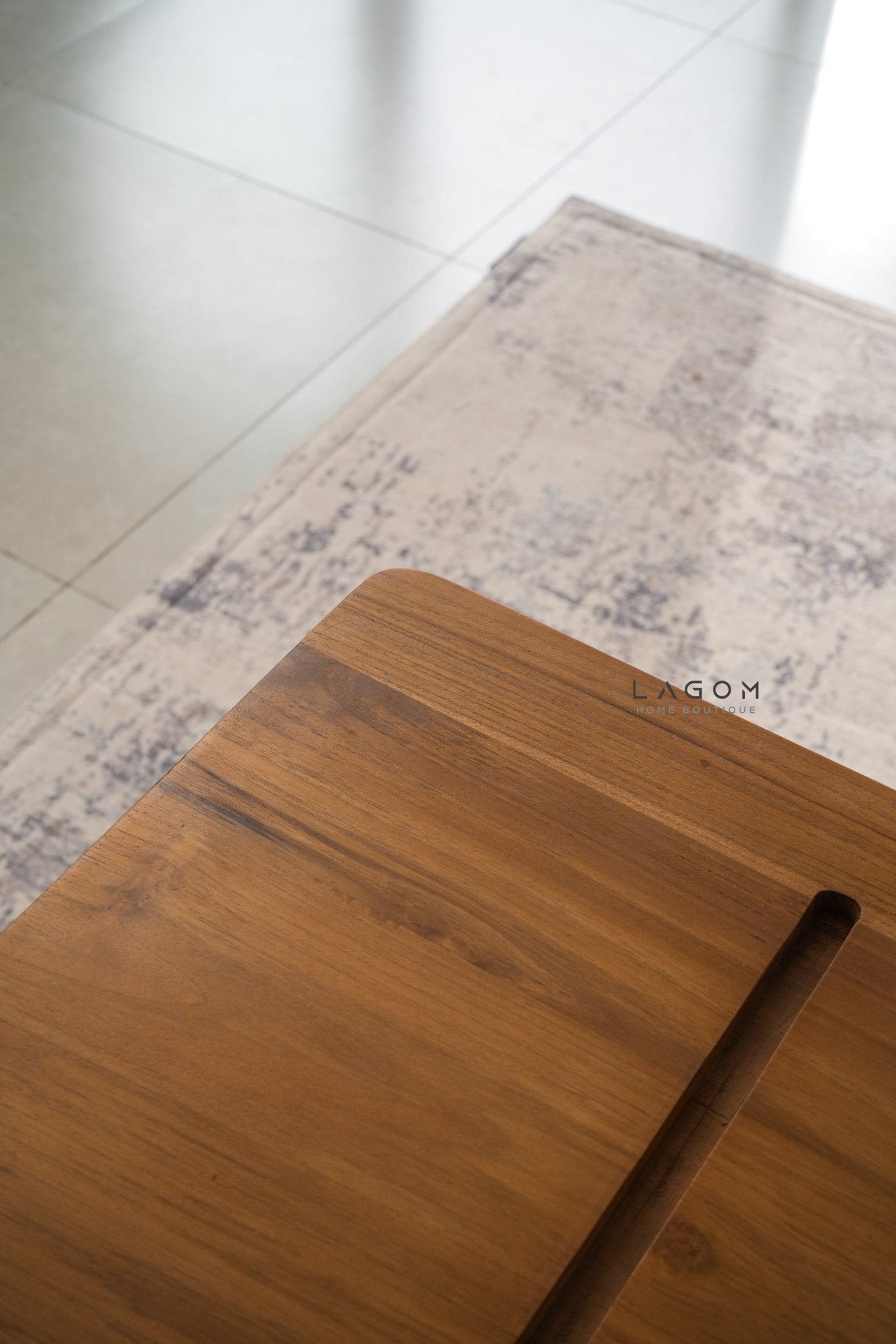 Device - Friendly Teak Side Table - Side Table - Lagom Home Boutique