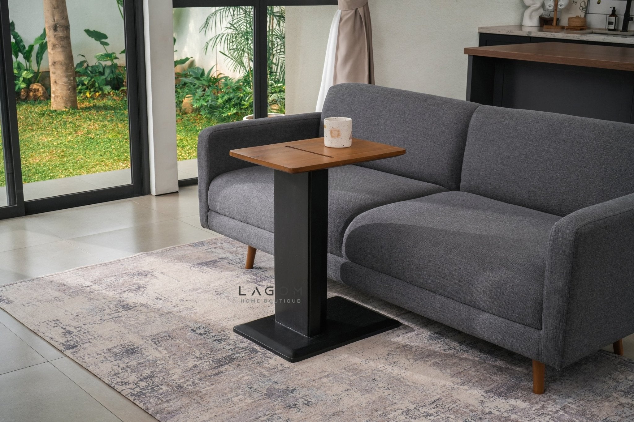 Device - Friendly Teak Side Table - Side Table - Lagom Home Boutique