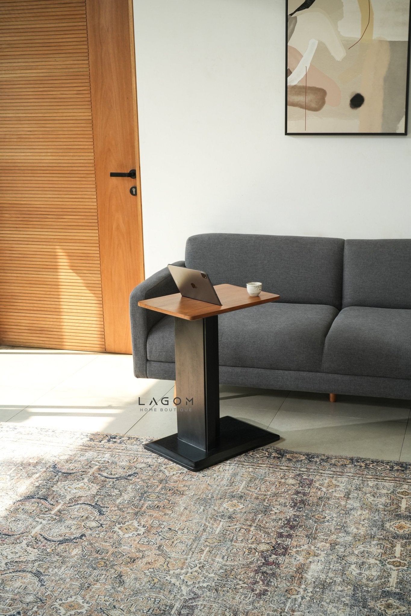 Device - Friendly Teak Side Table - Side Table - Lagom Home Boutique