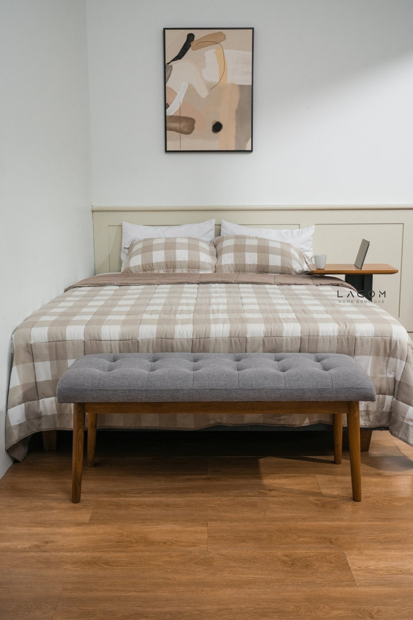 Device - Friendly Teak Side Table - Side Table - Lagom Home Boutique