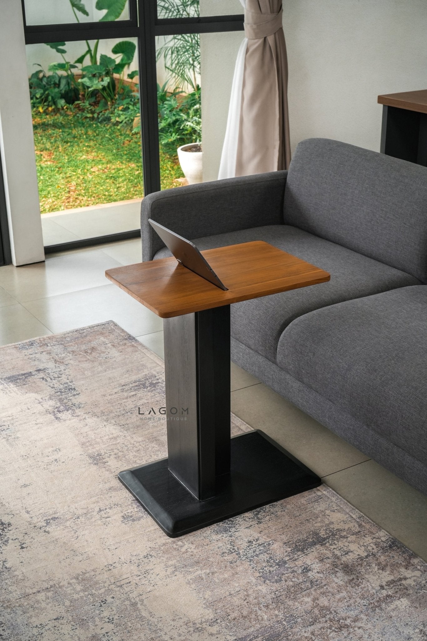 Device - Friendly Teak Side Table - Side Table - Lagom Home Boutique