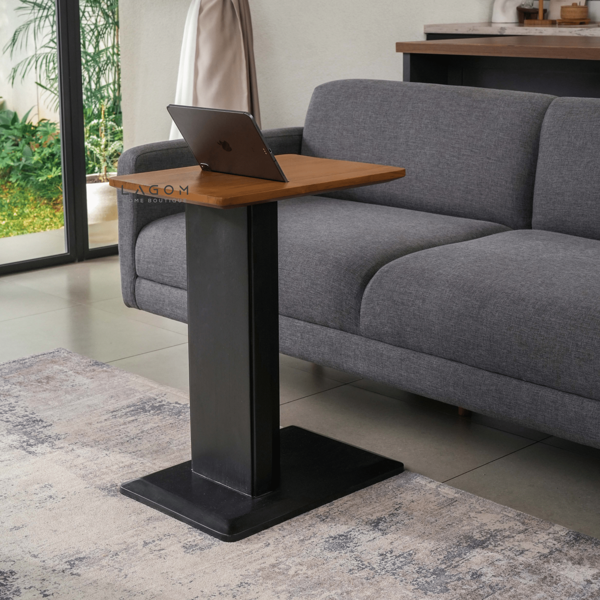 Device - Friendly Teak Side Table - Side Table - Lagom Home Boutique