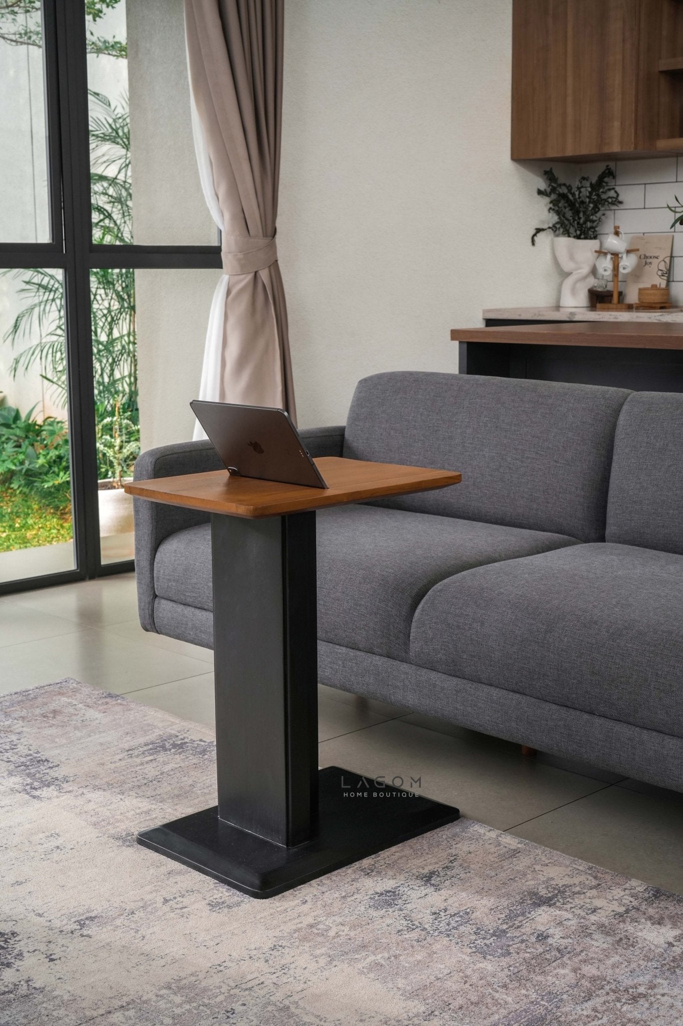 Device - Friendly Teak Side Table - Side Table - Lagom Home Boutique