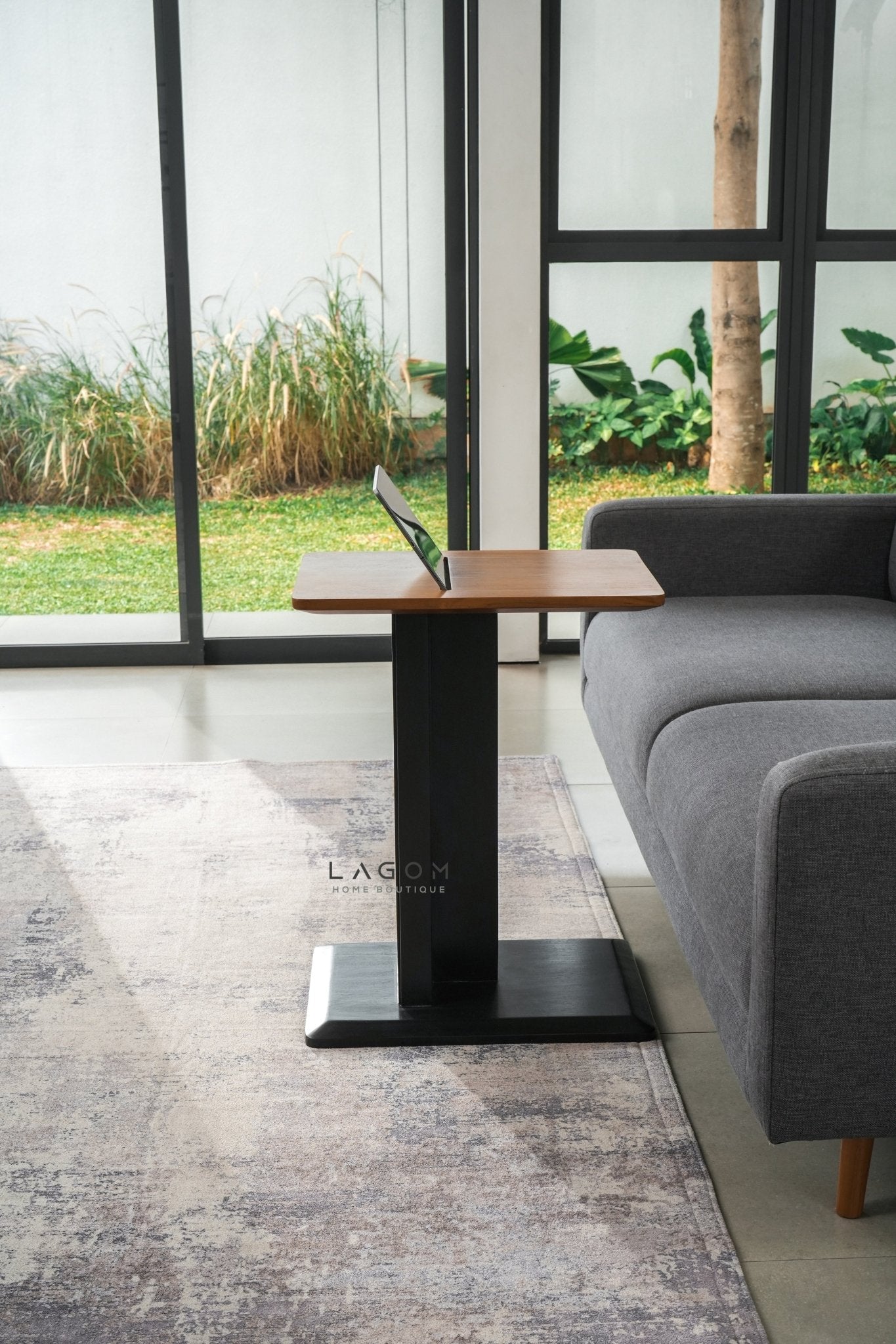 Device - Friendly Teak Side Table - Side Table - Lagom Home Boutique