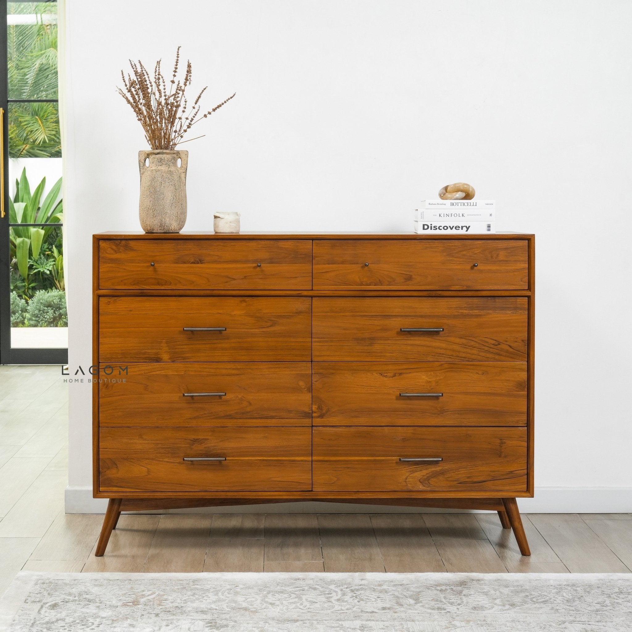 Exclusive Buffet with 8 Drawers in Solid Teak - Buffet - Lagom Home Boutique