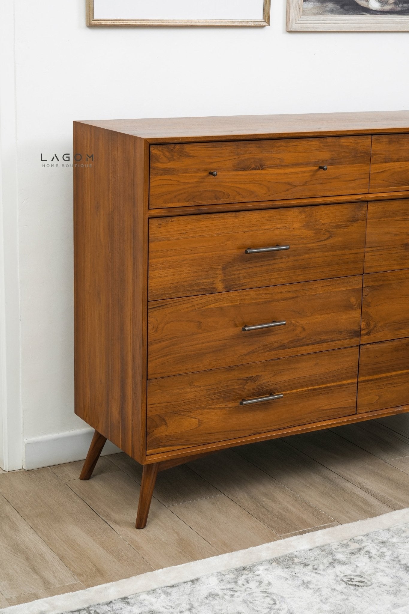 Exclusive Buffet with 8 Drawers in Solid Teak - Buffet - Lagom Home Boutique