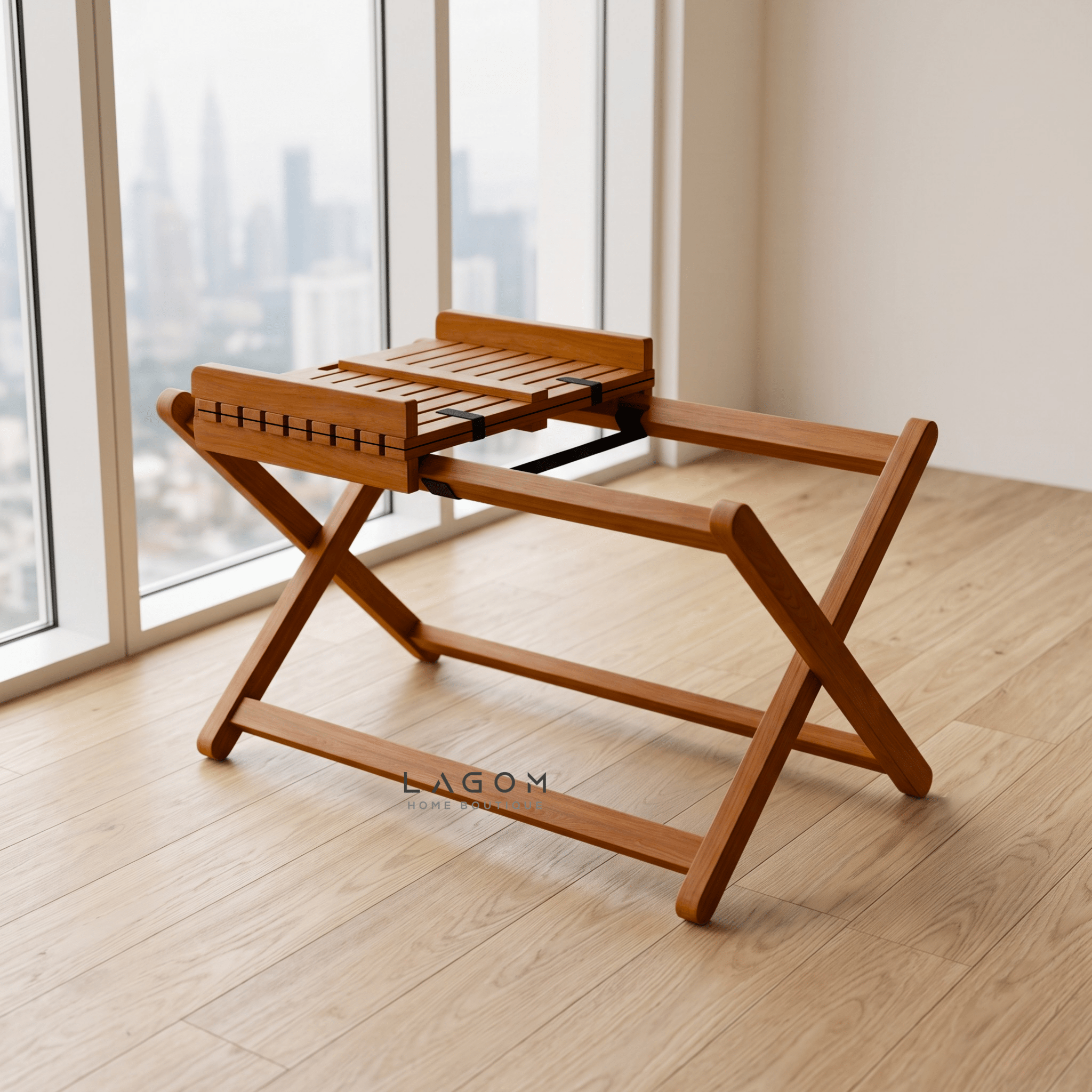 Folding Outdoor Table & Chair Set | Solid Reclaimed Teak-Outdoor Table Set-Lagom Home Boutique
