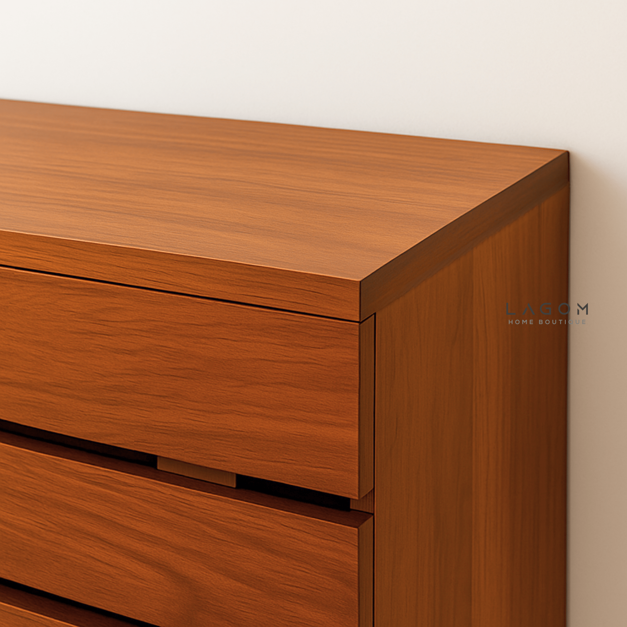 Large Teak Shoe Cabinet with 3 Doors - Shoe Rack - Lagom Home Boutique