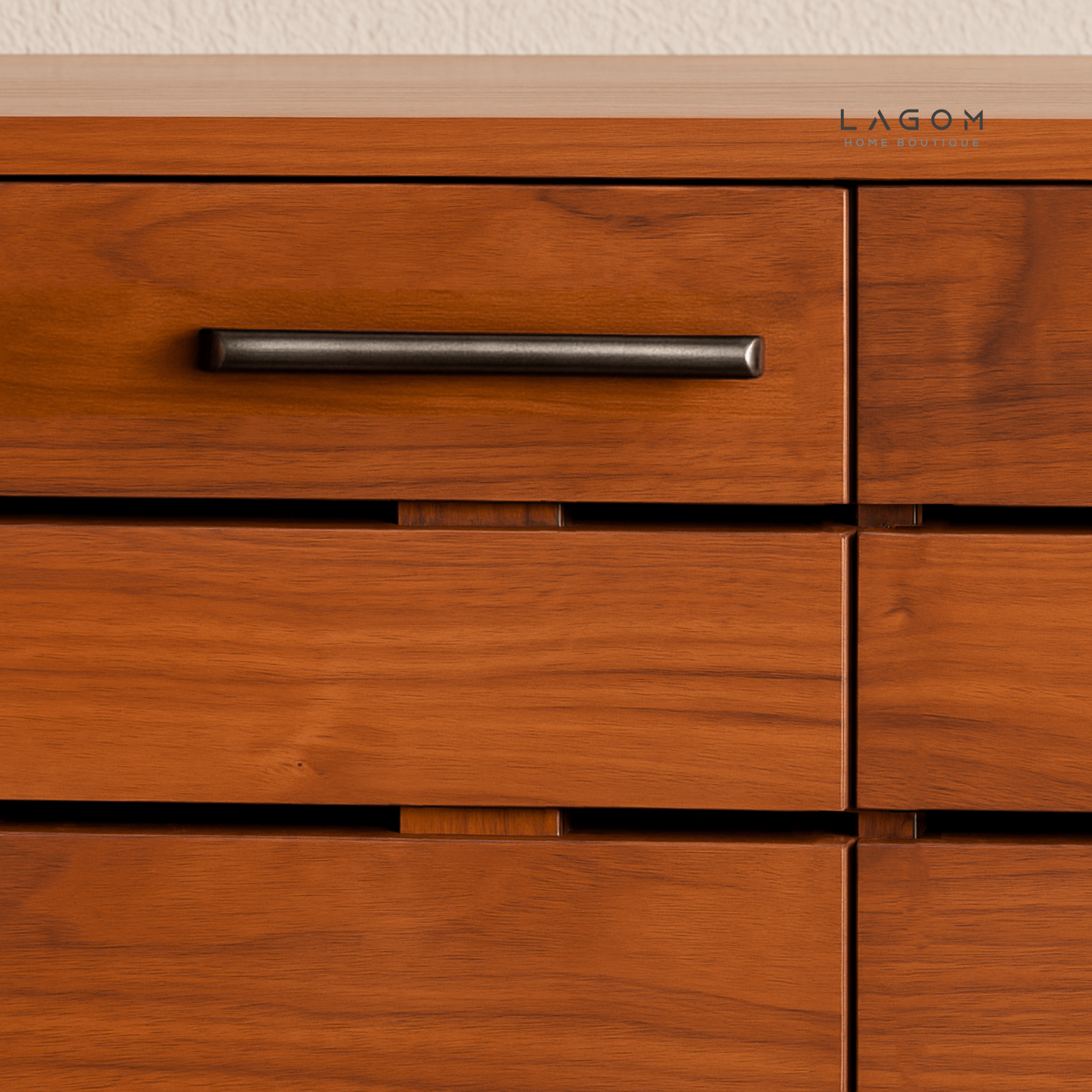Large Teak Shoe Cabinet with 3 Doors - Shoe Rack - Lagom Home Boutique