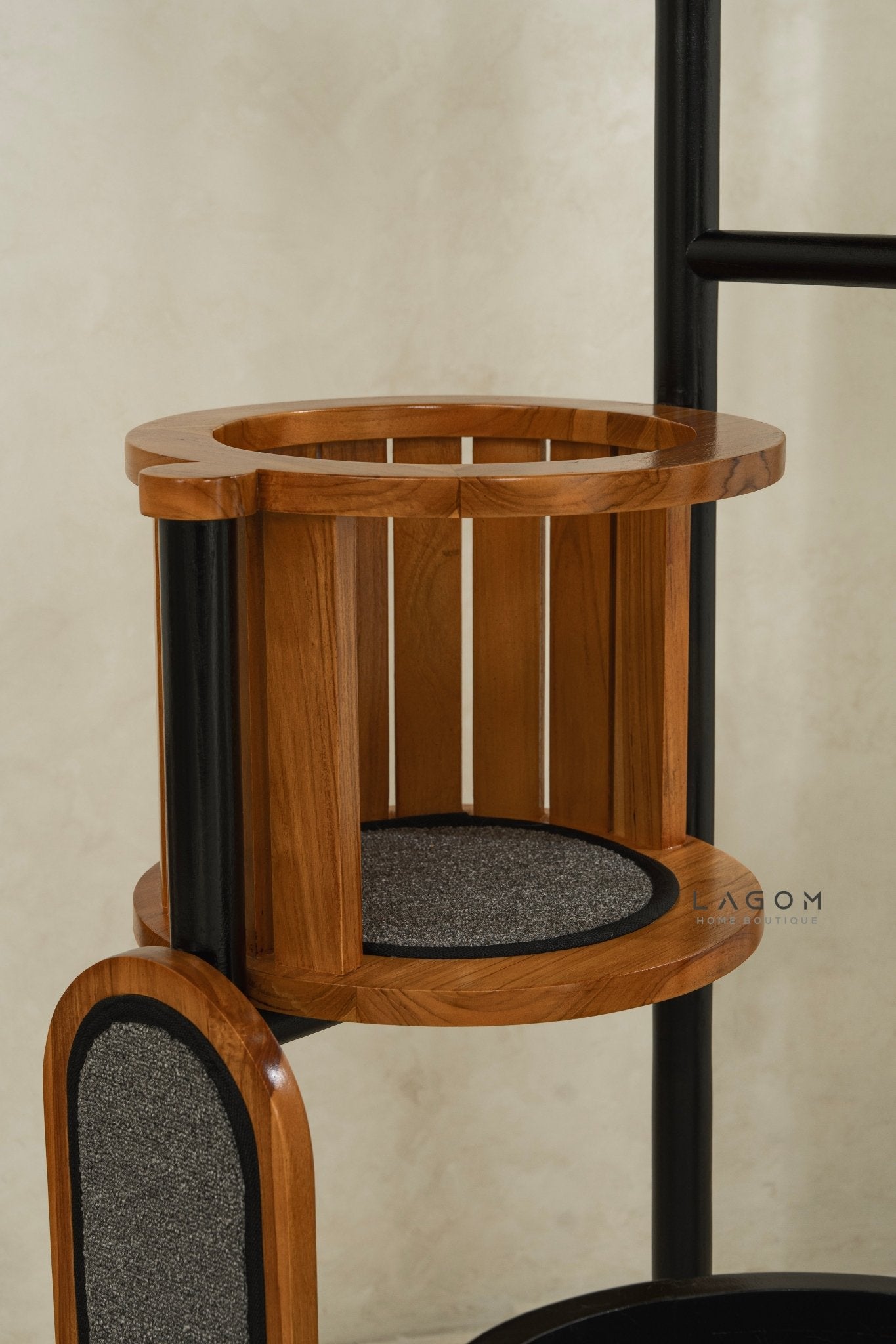 Luxury Cat Tree in Solid Teak Wood - Cat Tree - Lagom Home Boutique