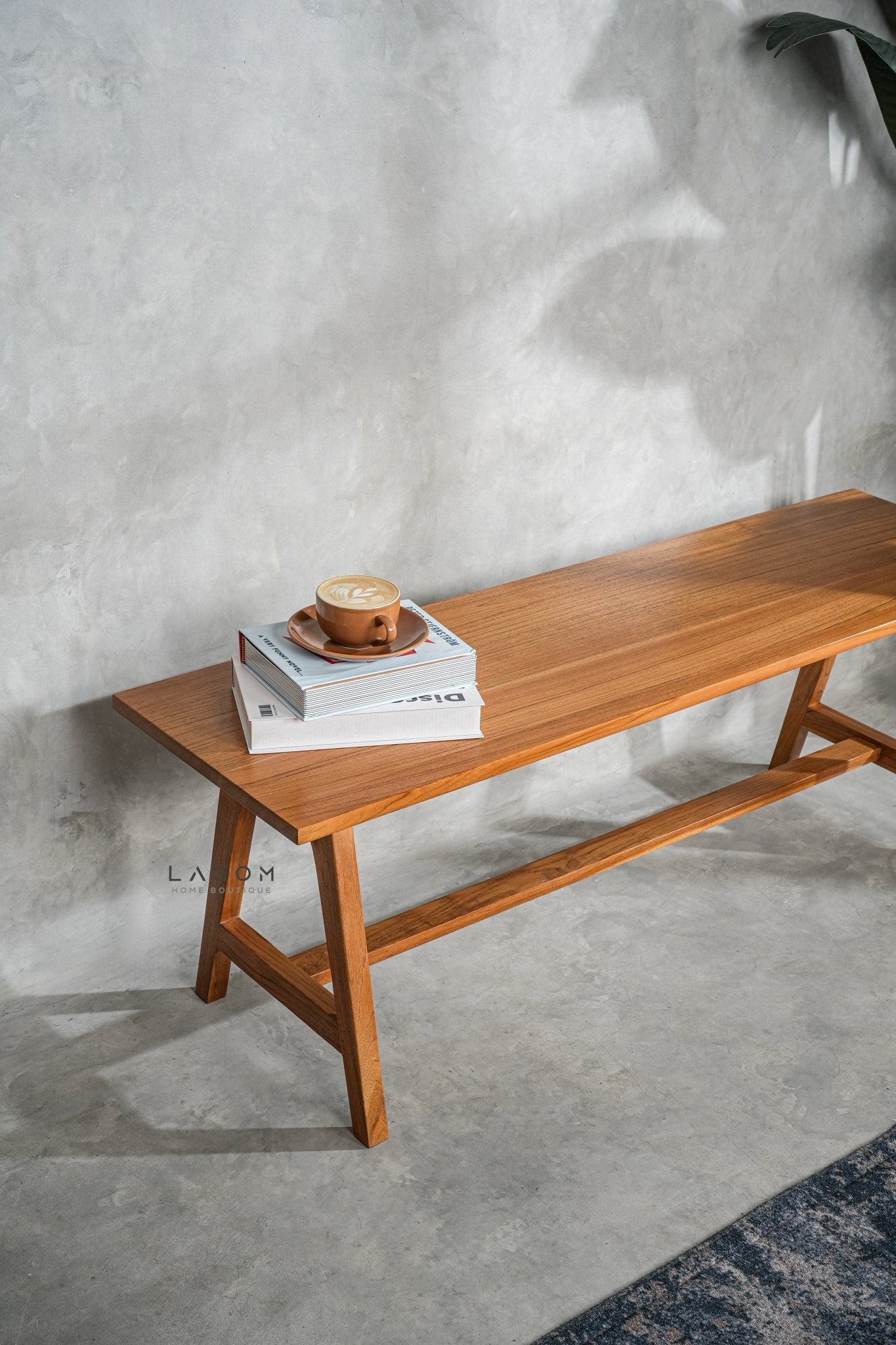 Minimalist Teak Bench - Bench - Lagom Home Boutique