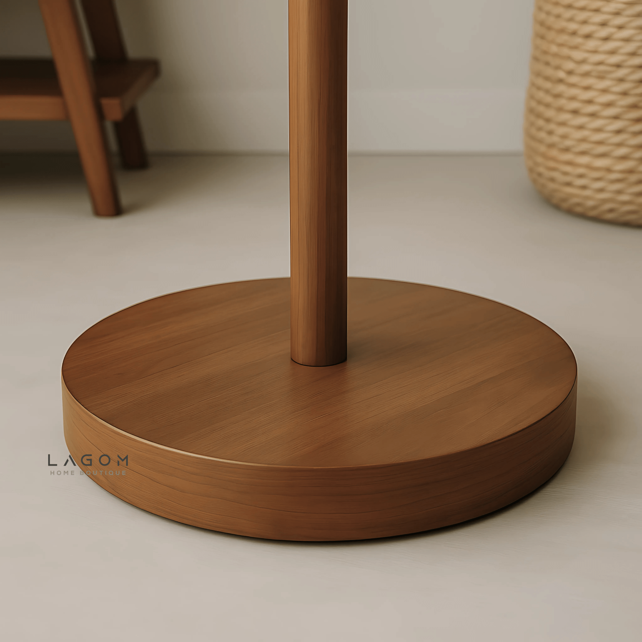Minimalist Teak Coat Rack – Branch Design - Standing Coat Hanger - Lagom Home Boutique