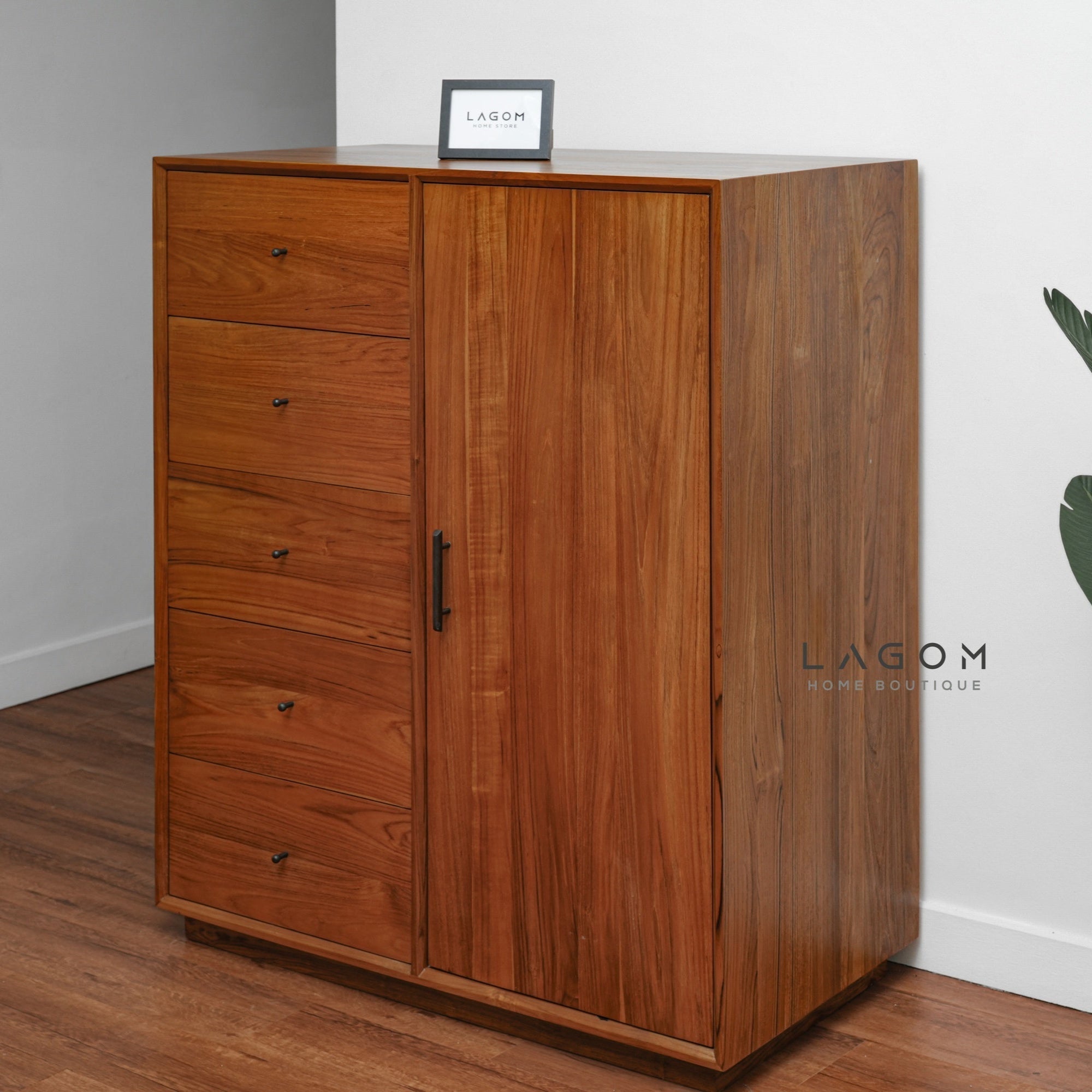 Montessori Wardrobe in Premium Solid Teak - Wardrobe - Lagom Home Boutique