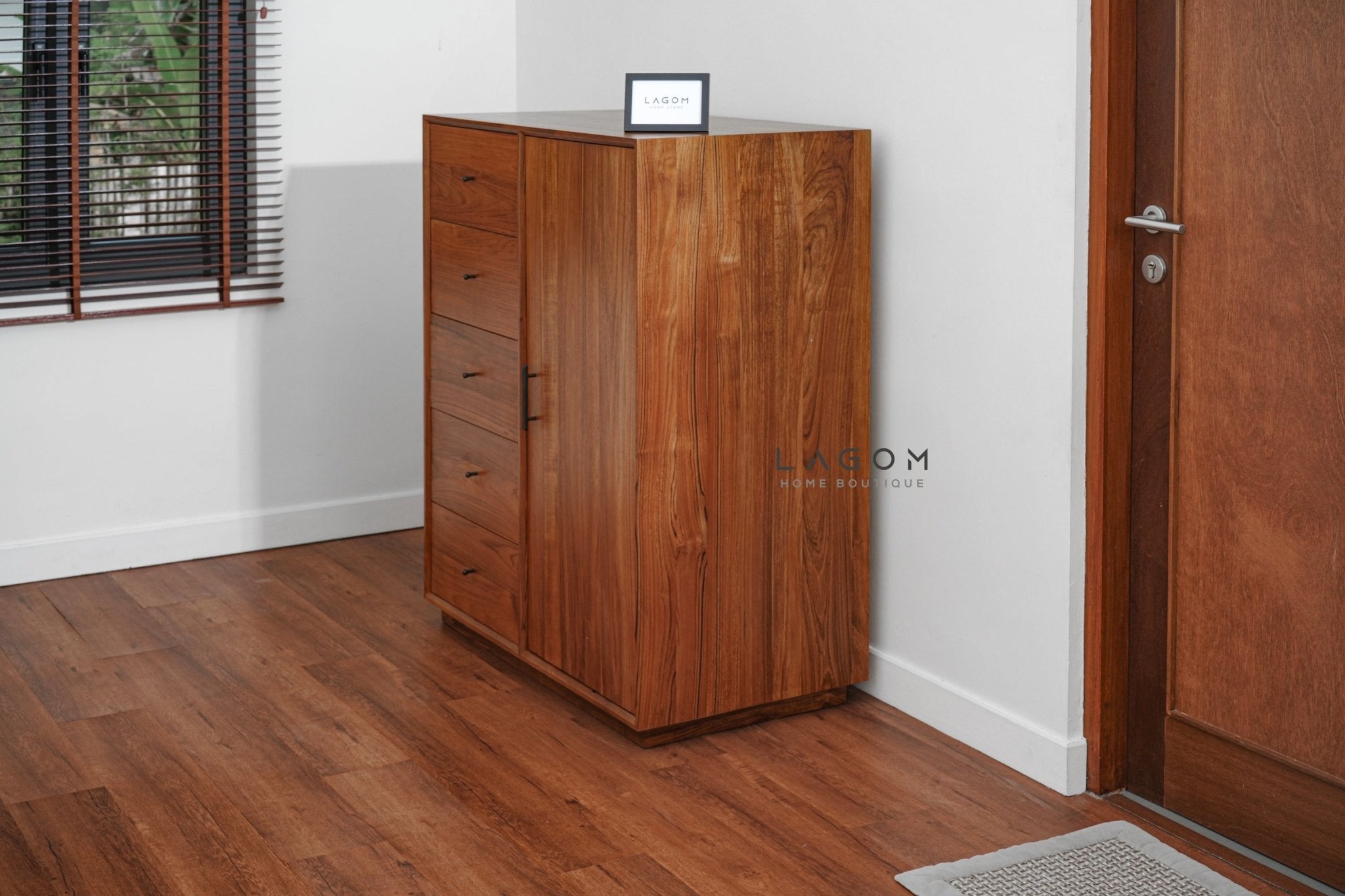 Montessori Wardrobe in Premium Solid Teak - Wardrobe - Lagom Home Boutique
