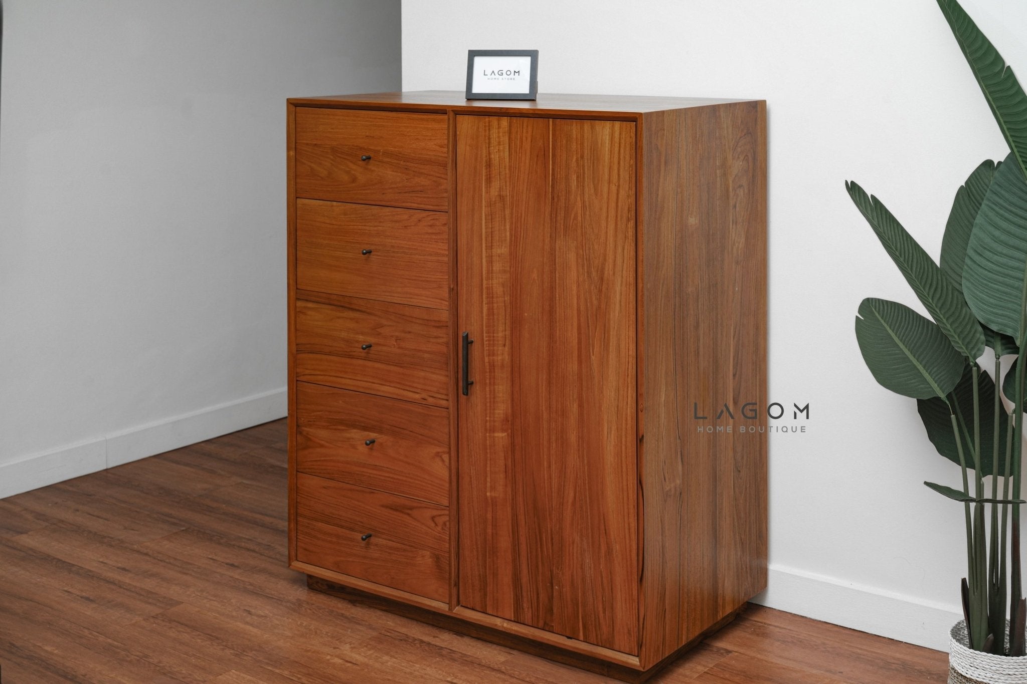 Montessori Wardrobe in Premium Solid Teak - Wardrobe - Lagom Home Boutique