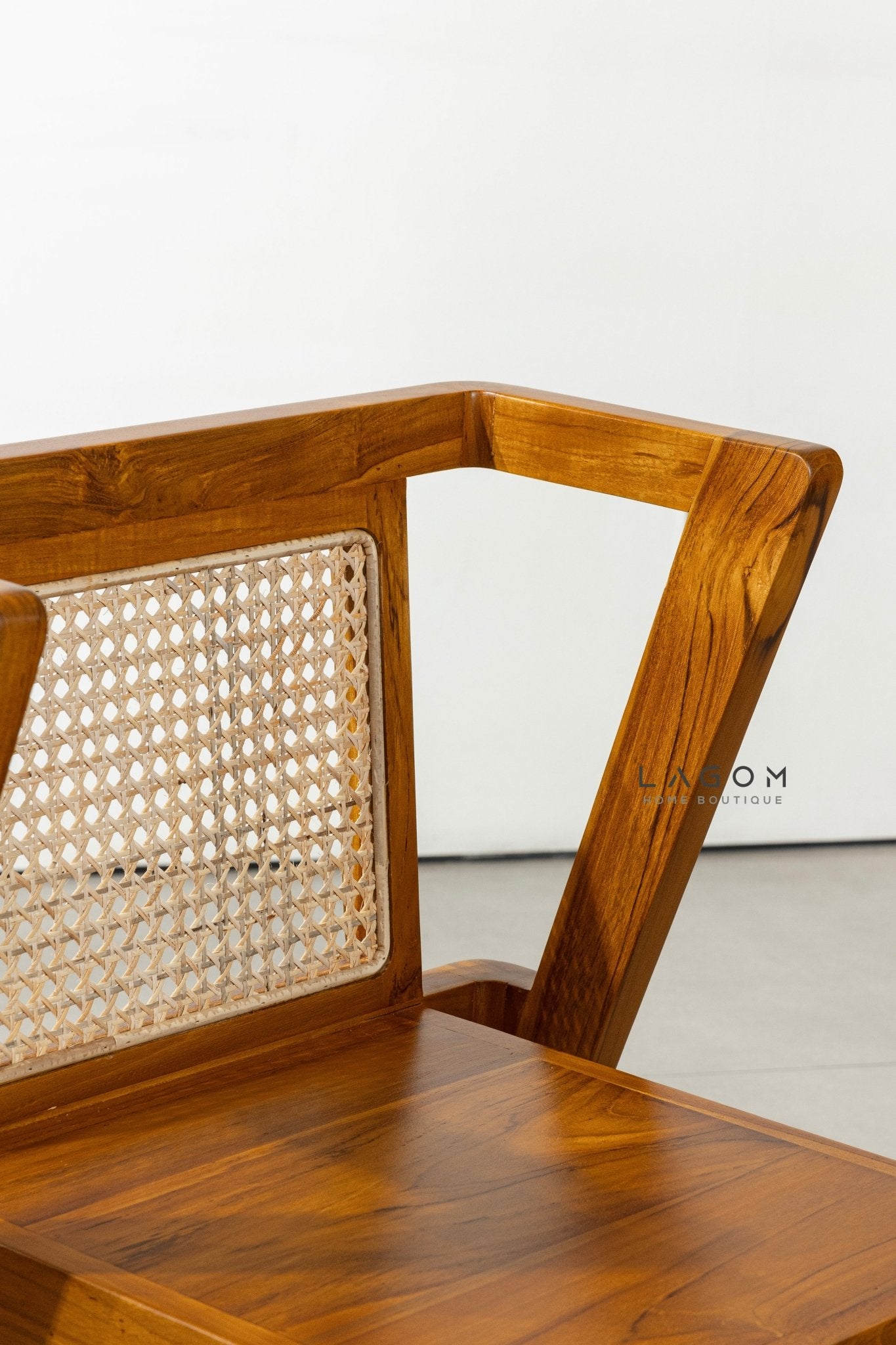 Premium Teak and Rattan Dining Set - Dining Set - Lagom Home Boutique