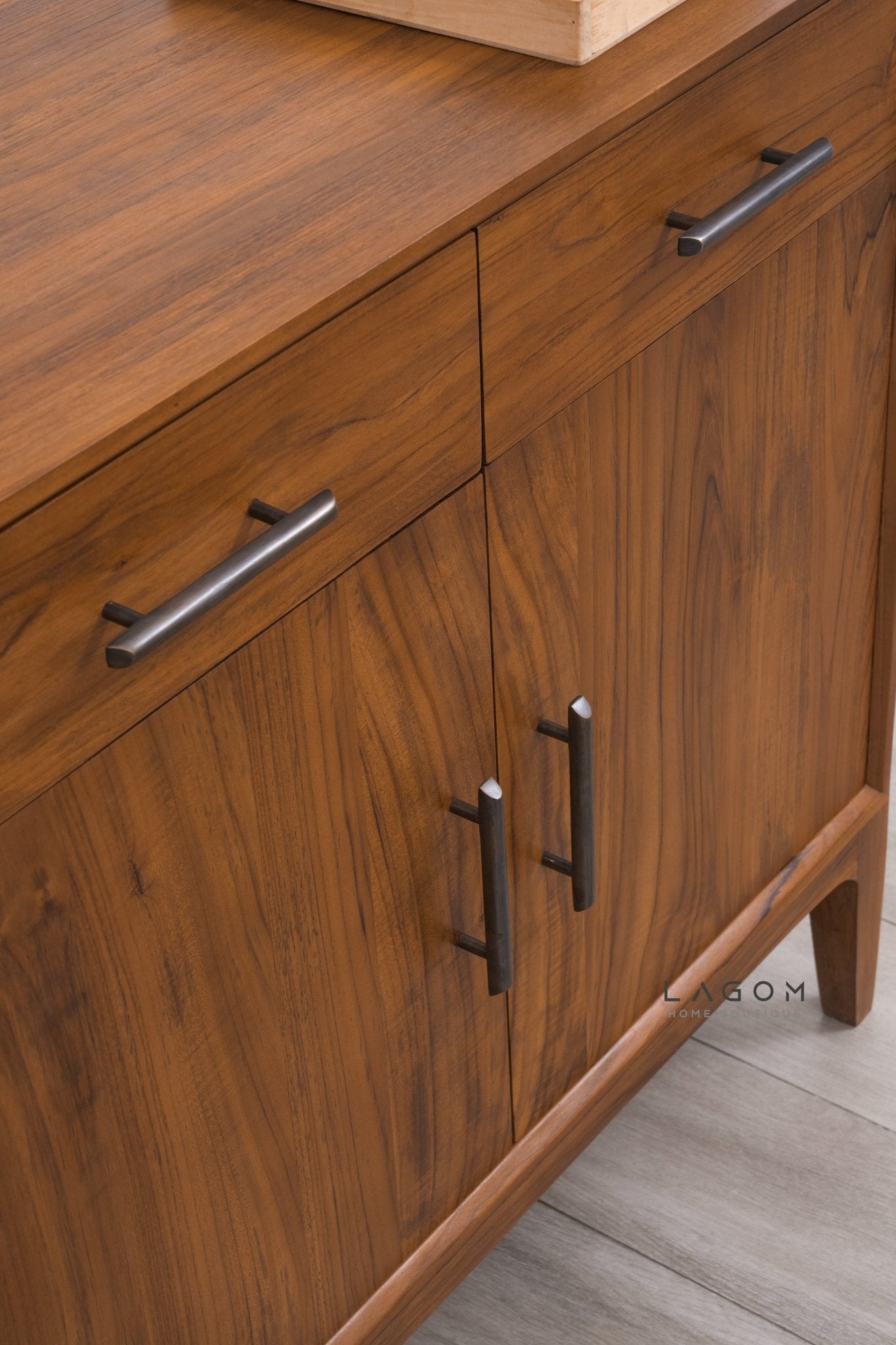Solid Teak Buffet with 2 Doors and 2 Drawers - Buffet - Lagom Home Boutique