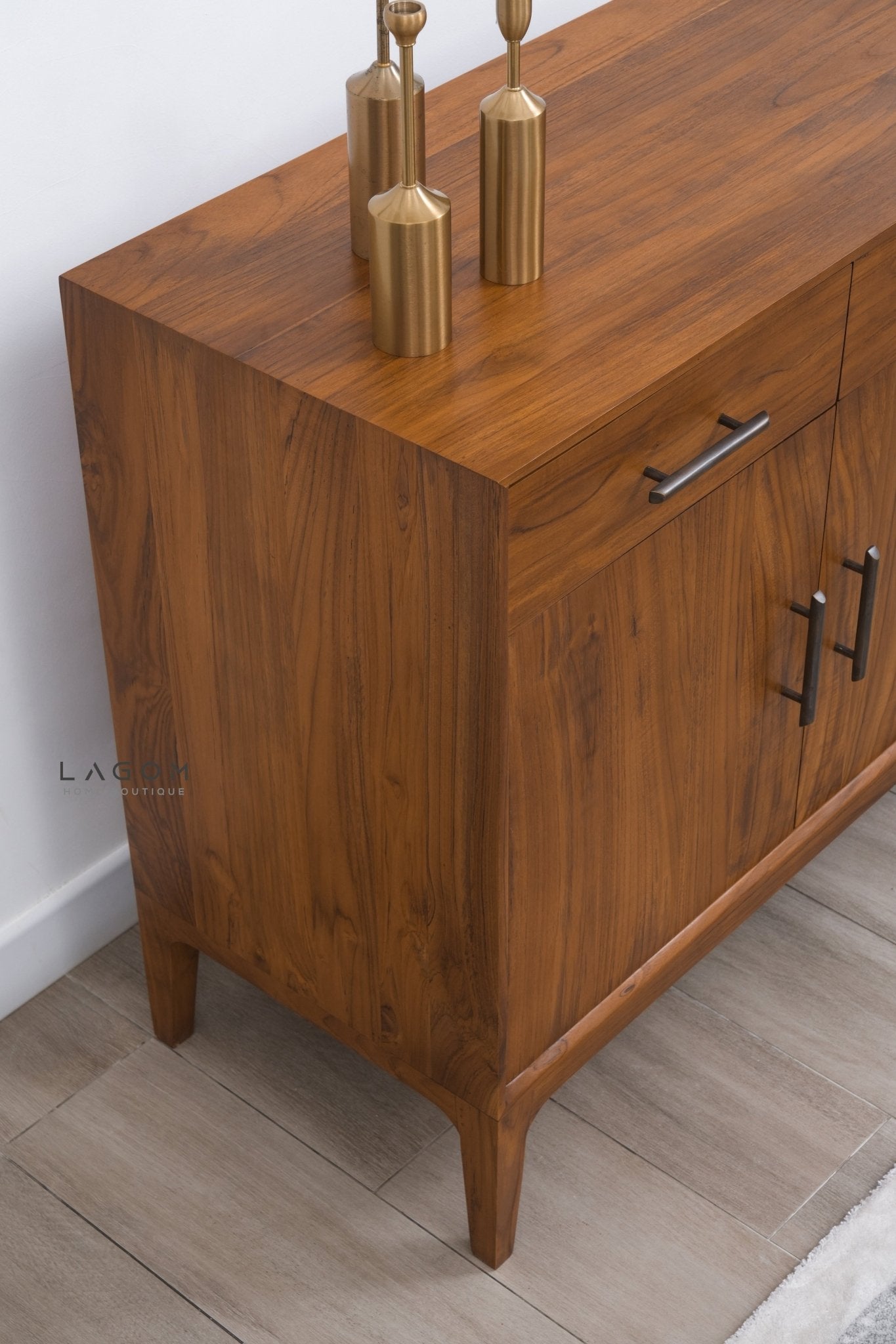 Solid Teak Buffet with 2 Doors and 2 Drawers - Buffet - Lagom Home Boutique