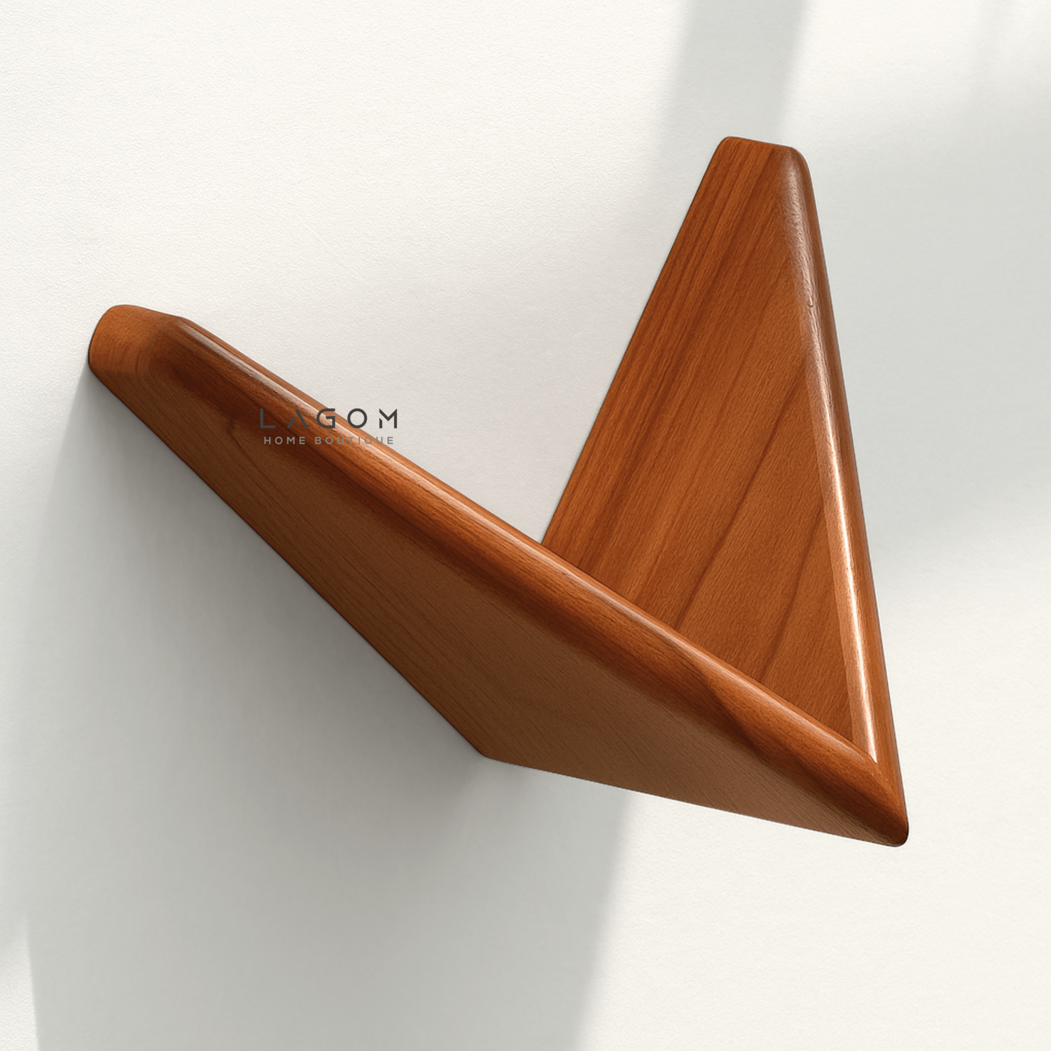 Teak Butterfly Shelf Set (Set of 4, 8 or 12) - Wall Shelf - Lagom Home Boutique
