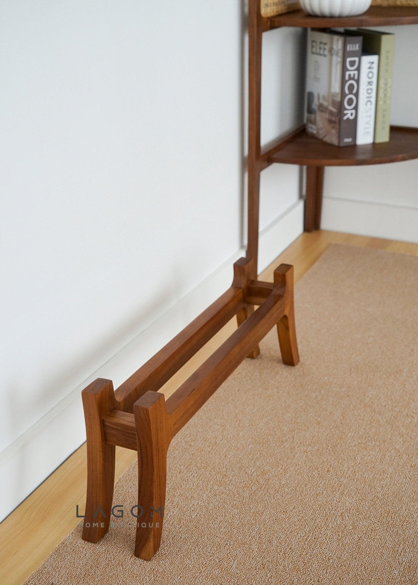 Teak Sandal/Slipper Rack - Shoe Rack - Lagom Home Boutique