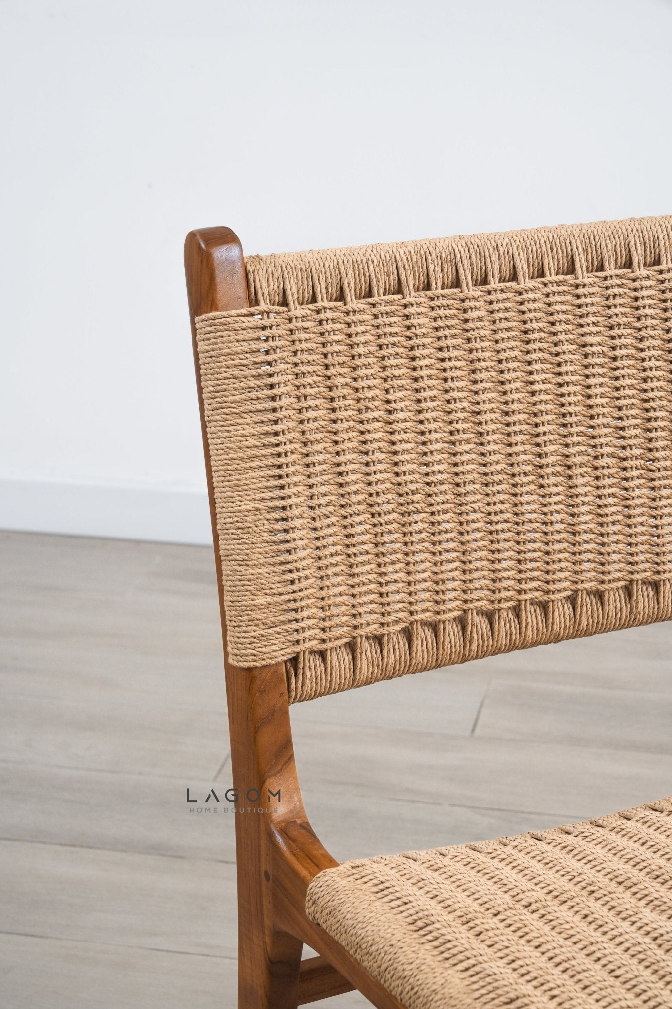 Timeless Chair in Teak Wood & Premium Loom - Chair - Lagom Home Boutique