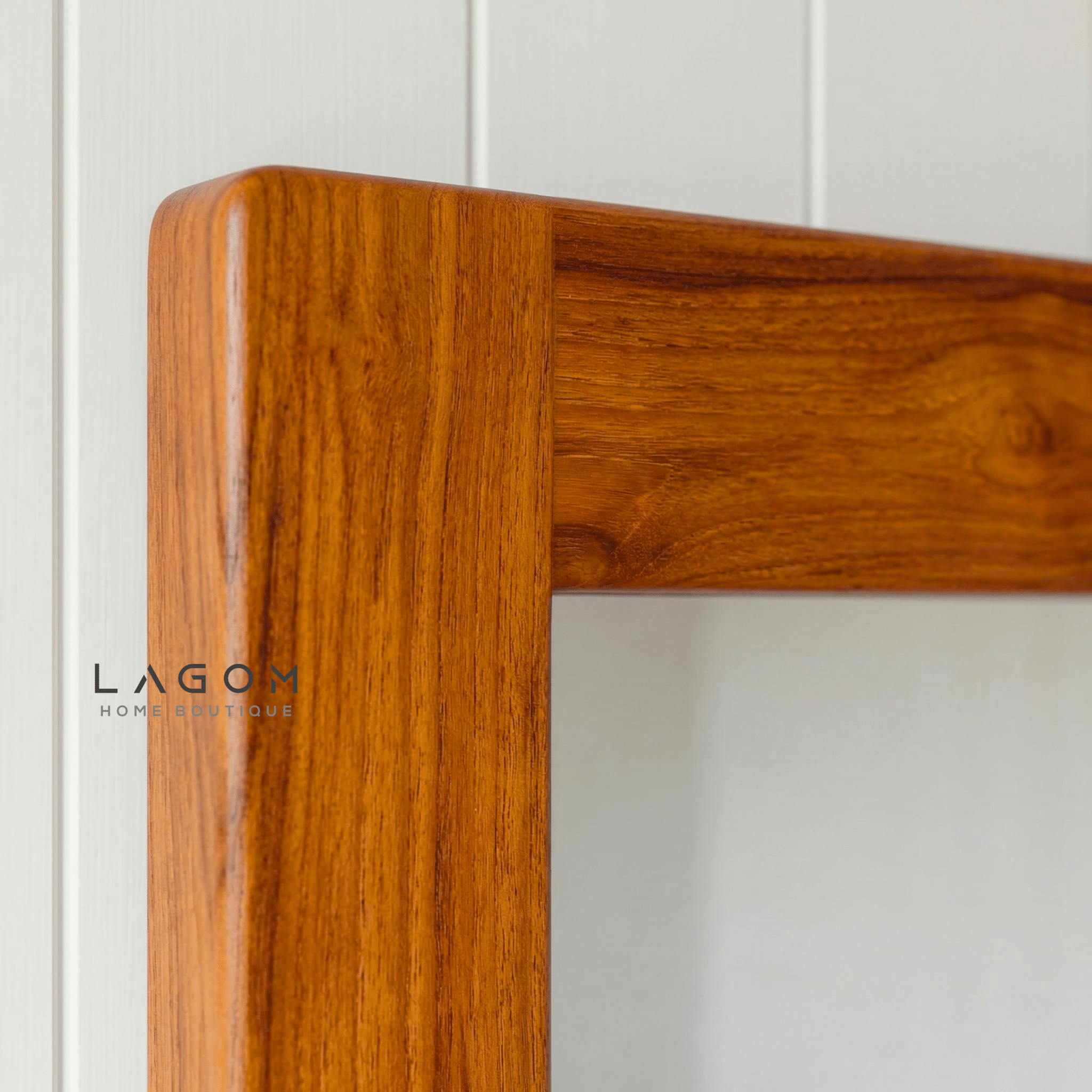 Timeless Rectangular Mirror in Teak Wood - Mirror - Lagom Home Boutique
