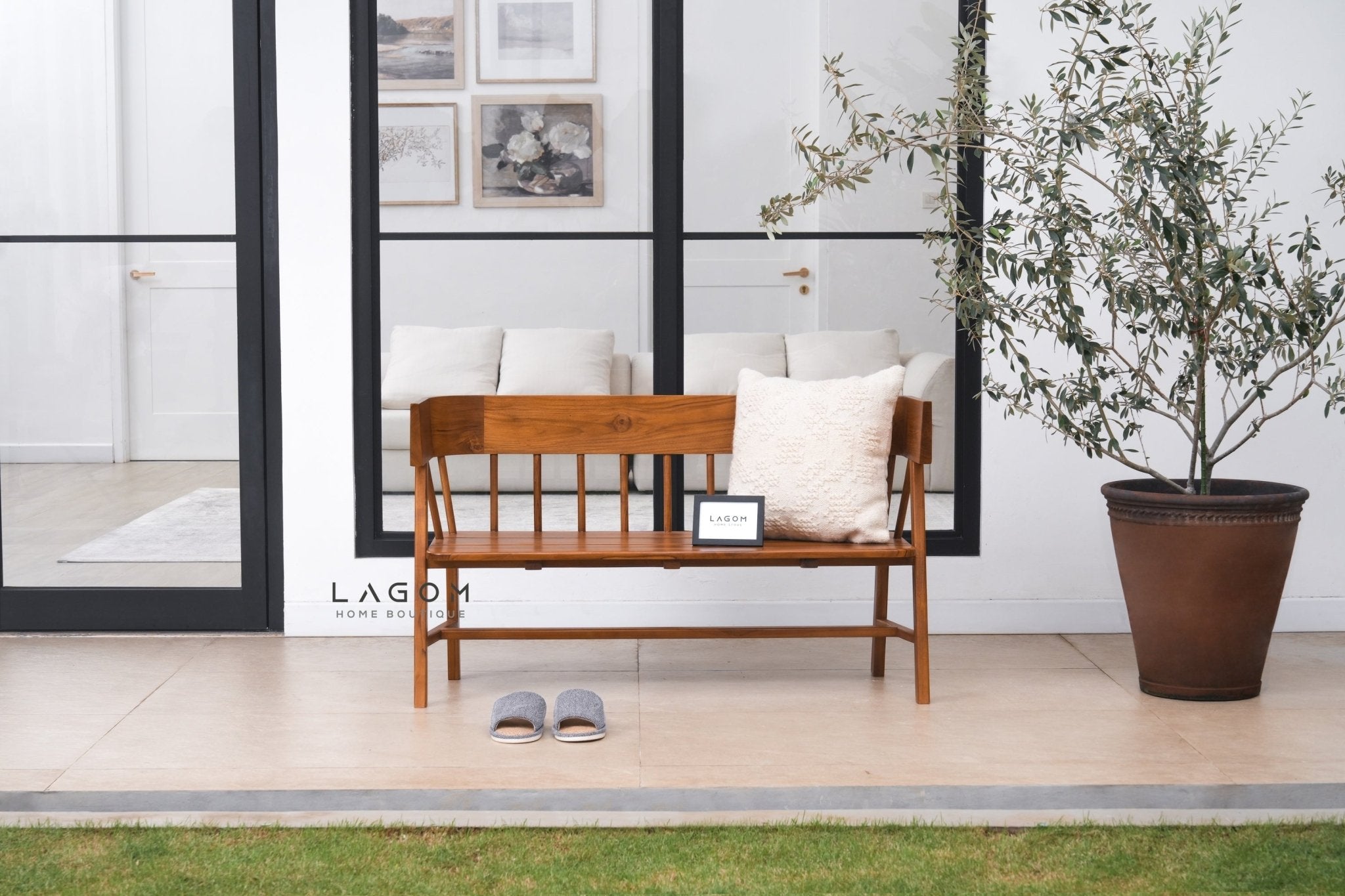 Timeless Teak Bench - Bench - Lagom Home Boutique