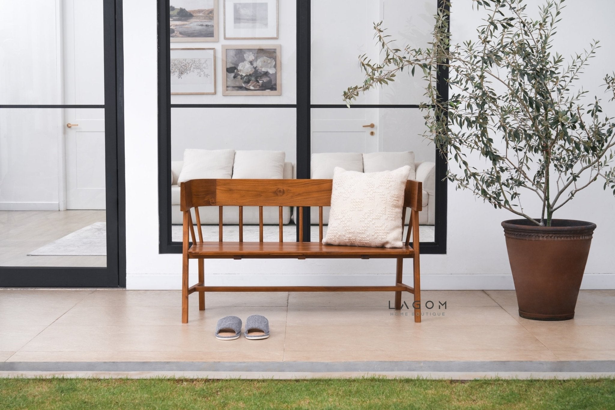 Timeless Teak Bench - Bench - Lagom Home Boutique