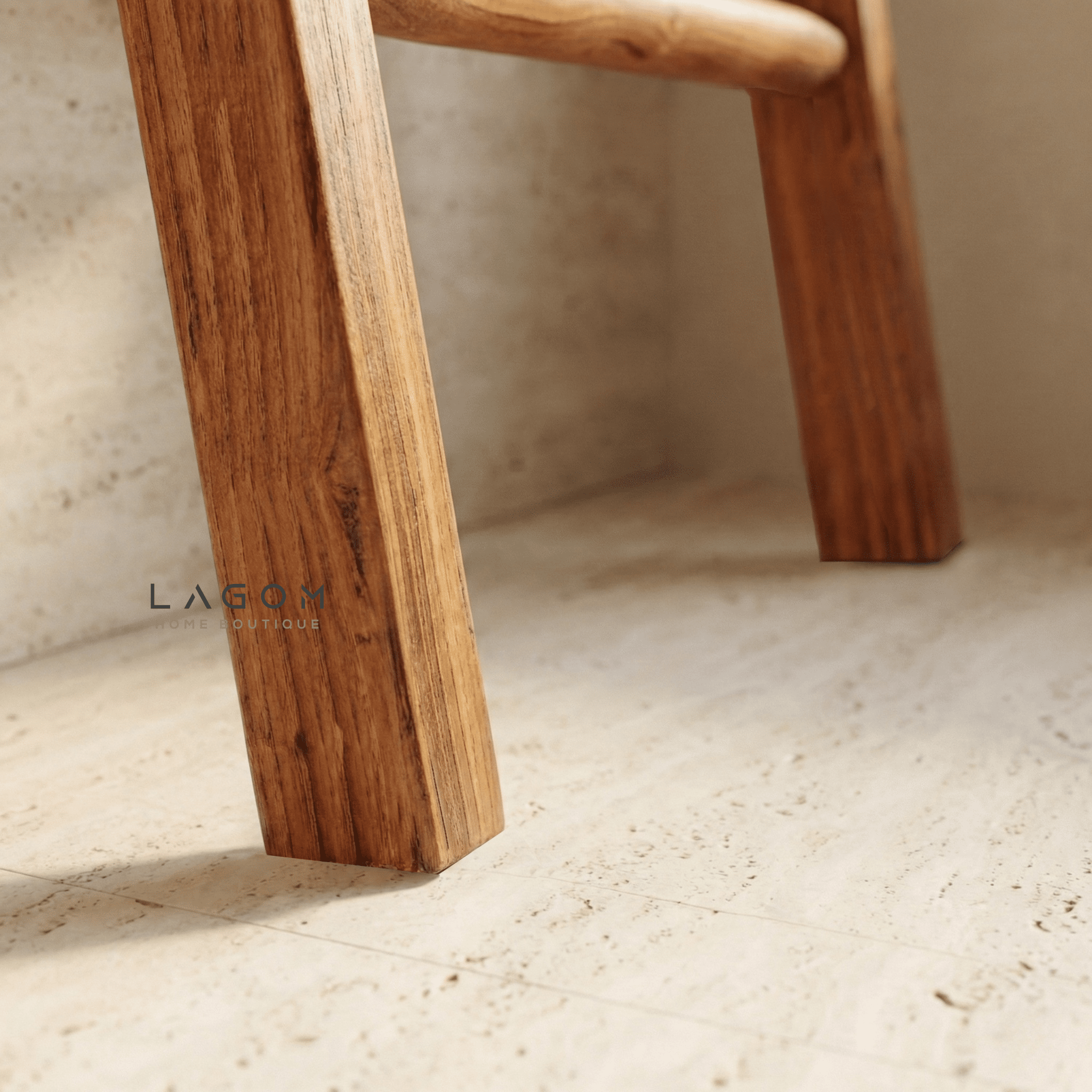Towel / Blanket Ladder in Solid Teak - Towel Rack - Lagom Home Boutique