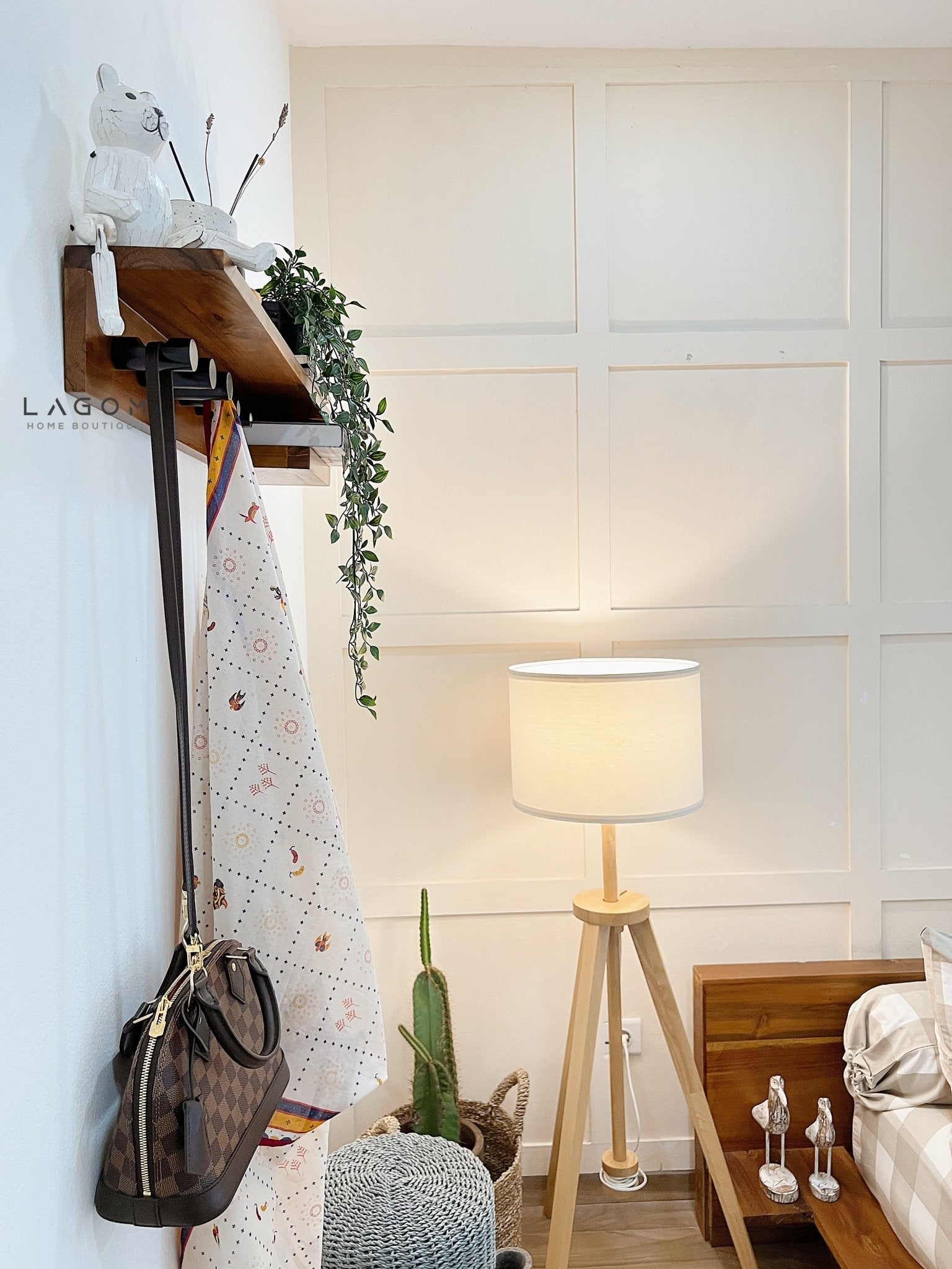 Wall Coat Hanger in Solid Teak - Wall Coat Hanger - Lagom Home Boutique