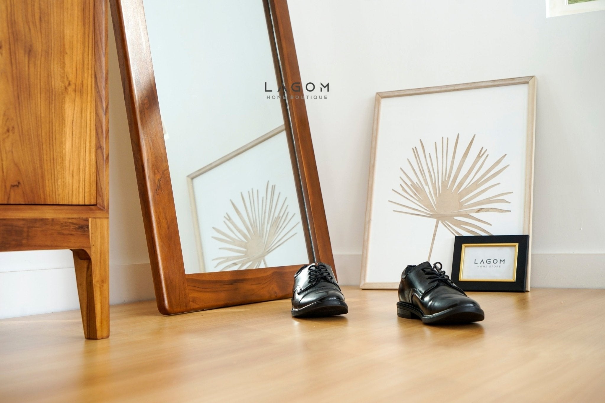 183 cm Teak Full - Body Mirror | Leaning Style - Mirror - Lagom Home Boutique