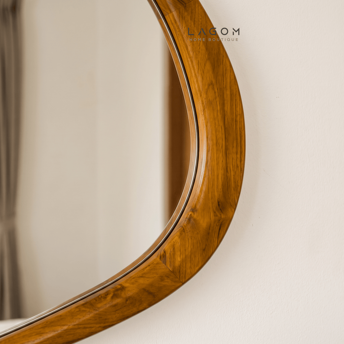 99 cm Hanging Teak Mirror | Timeless Design-Mirror-Lagom Home Boutique
