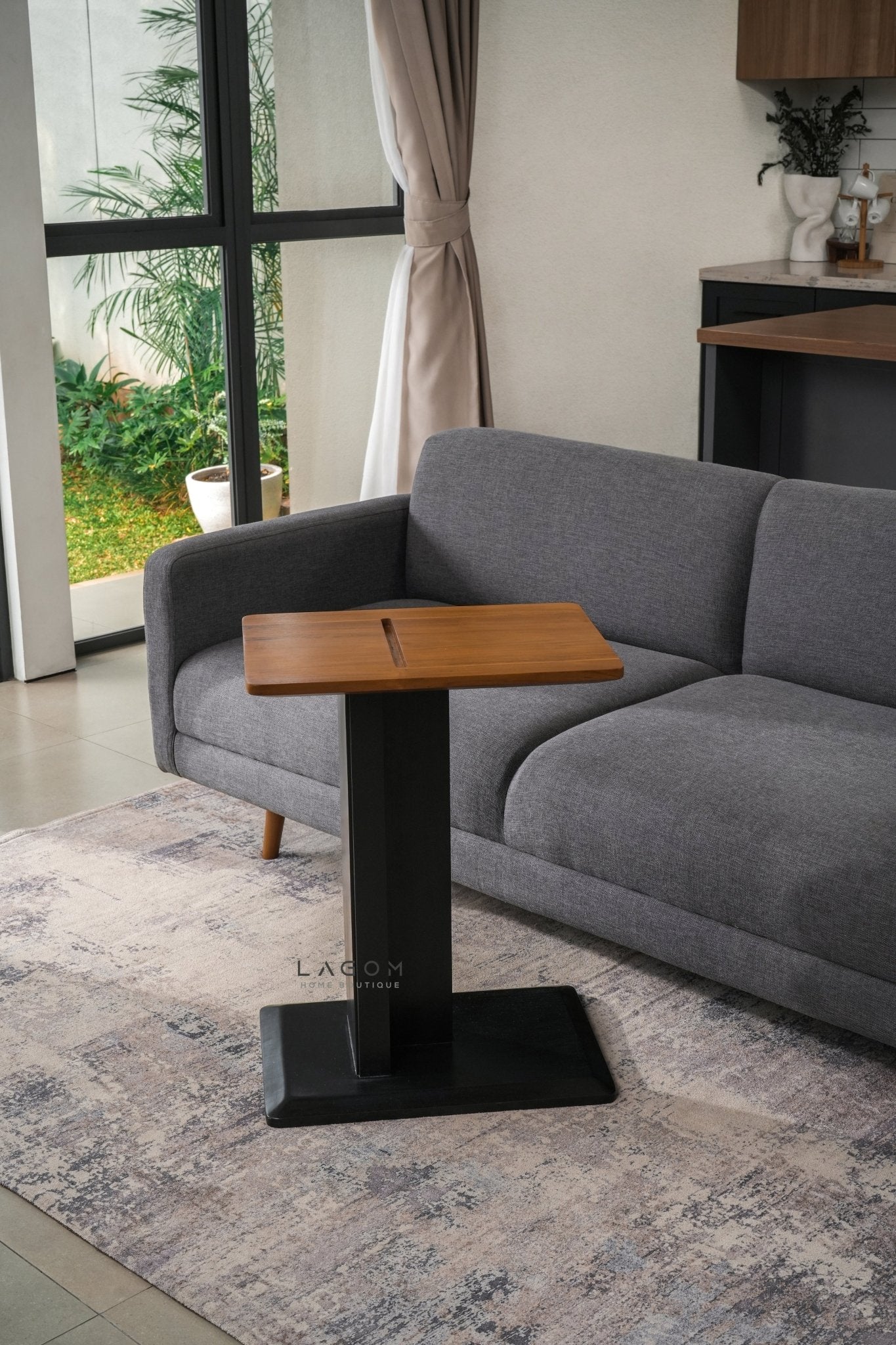 Device - Friendly Teak Side Table - Side Table - Lagom Home Boutique