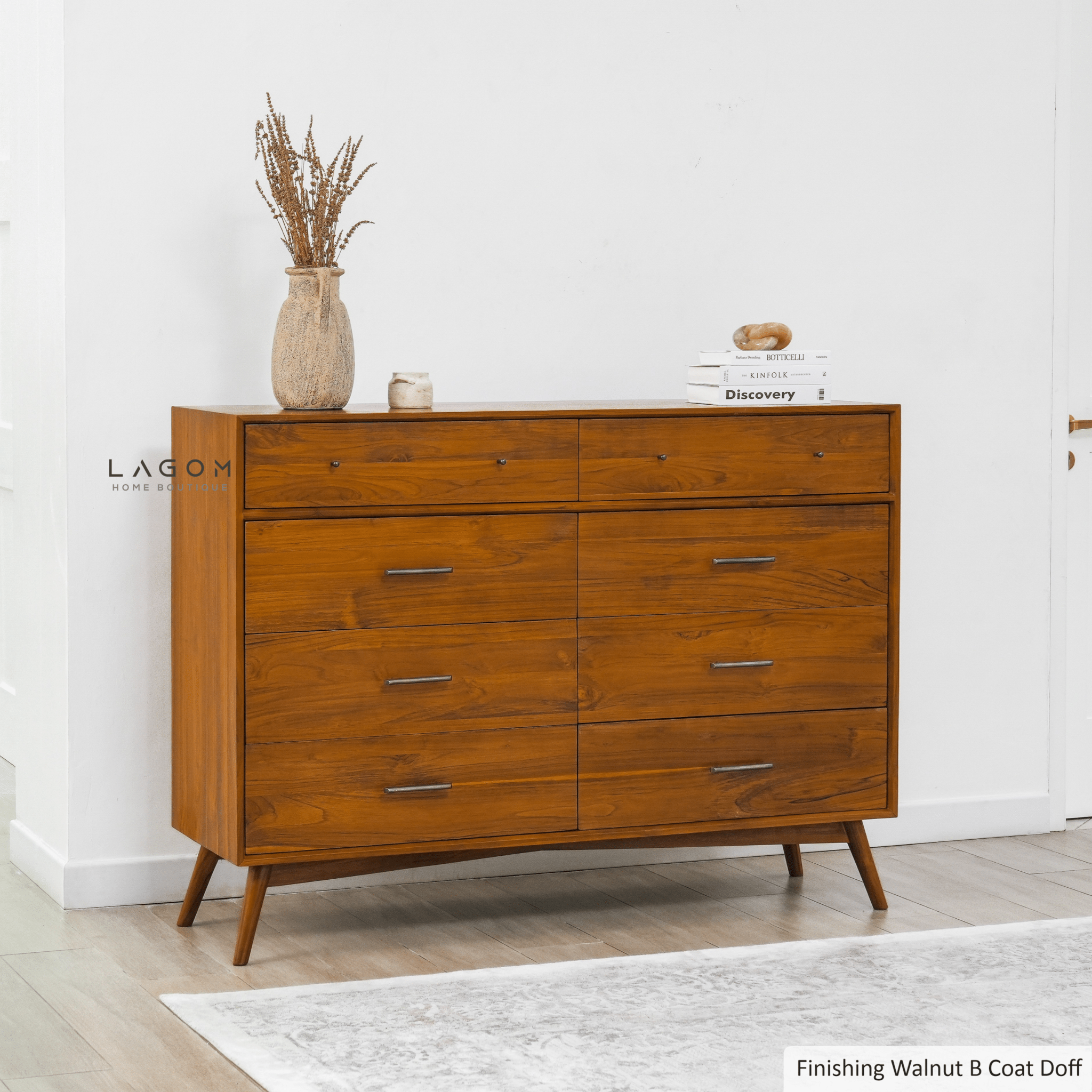 Exclusive Buffet with 8 Drawers in Solid Teak - Buffet - Lagom Home Boutique