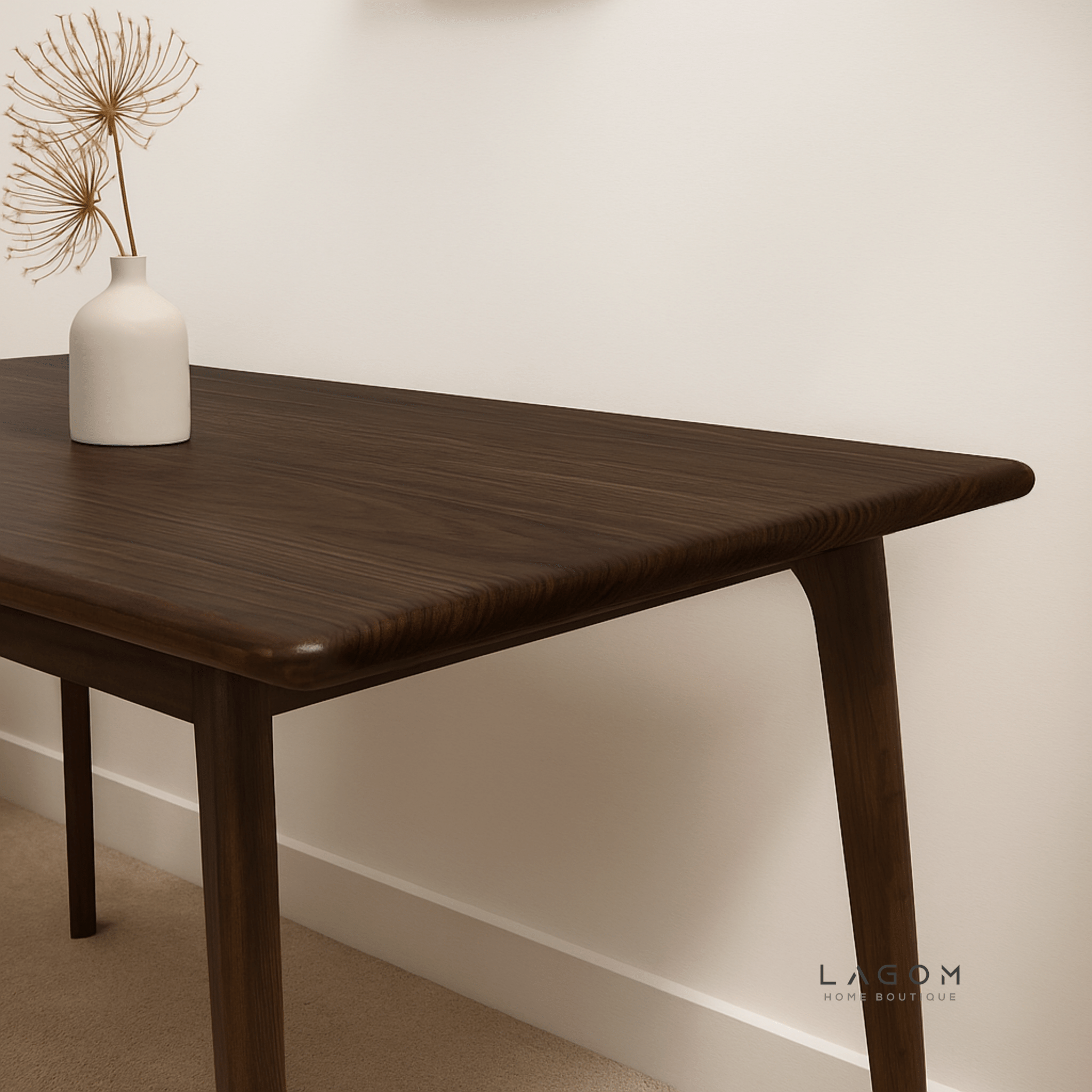Minimalist Teak Wood Dining Set with 3 Chairs - Dining Set - Lagom Home Boutique