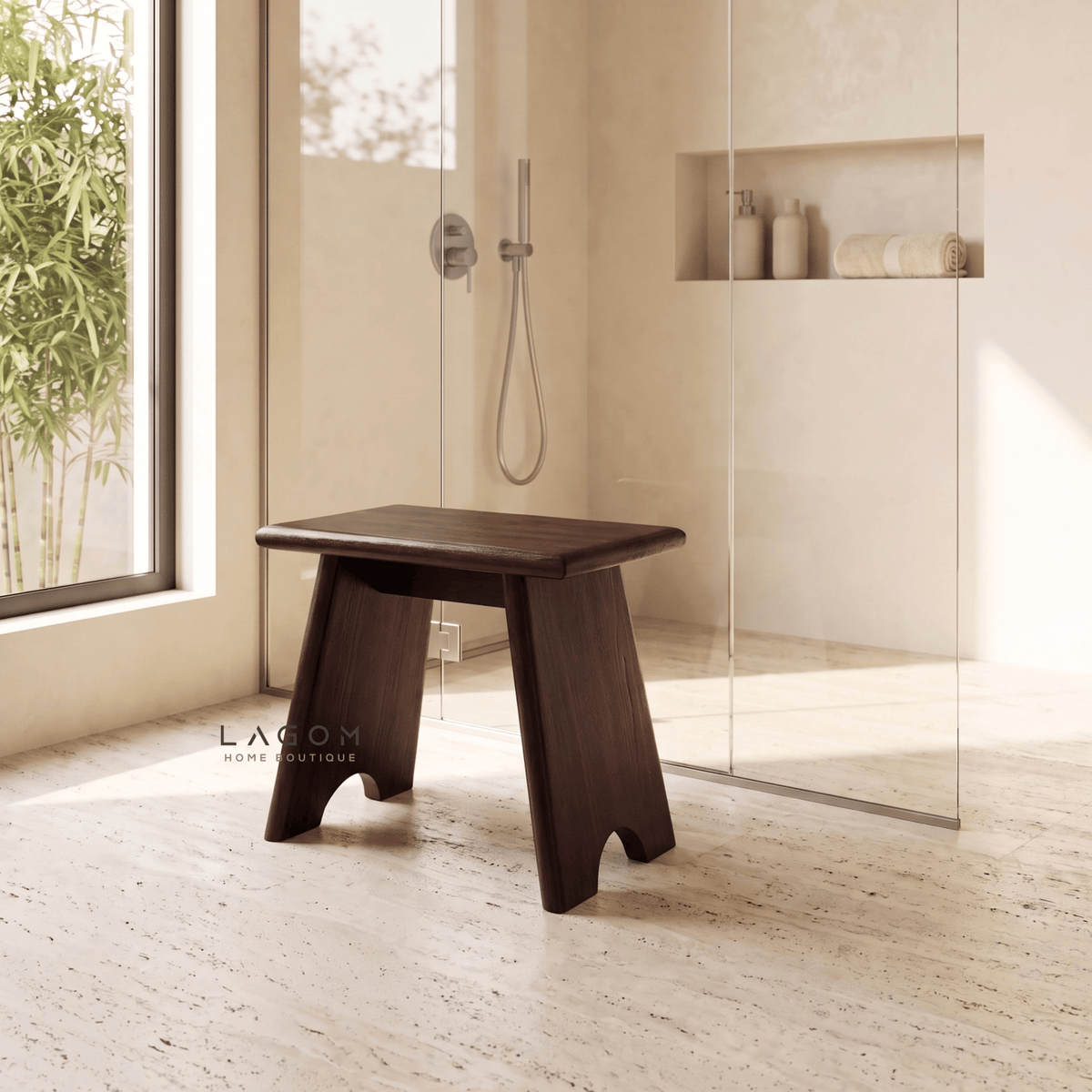 Reclaimed Teak Stool — Indoor & Outdoor-Stool-Lagom Home Boutique