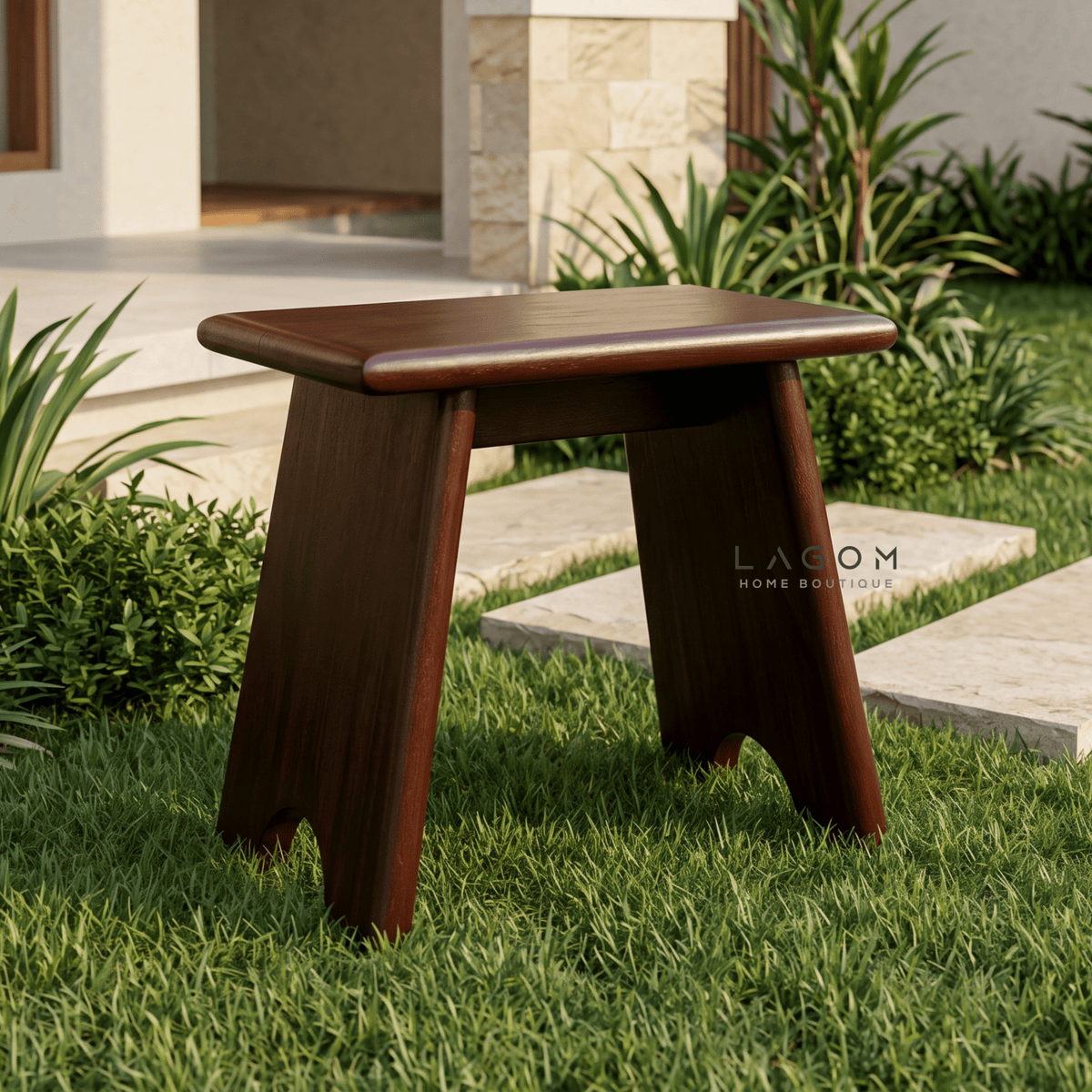 Reclaimed Teak Stool — Indoor & Outdoor-Stool-Lagom Home Boutique